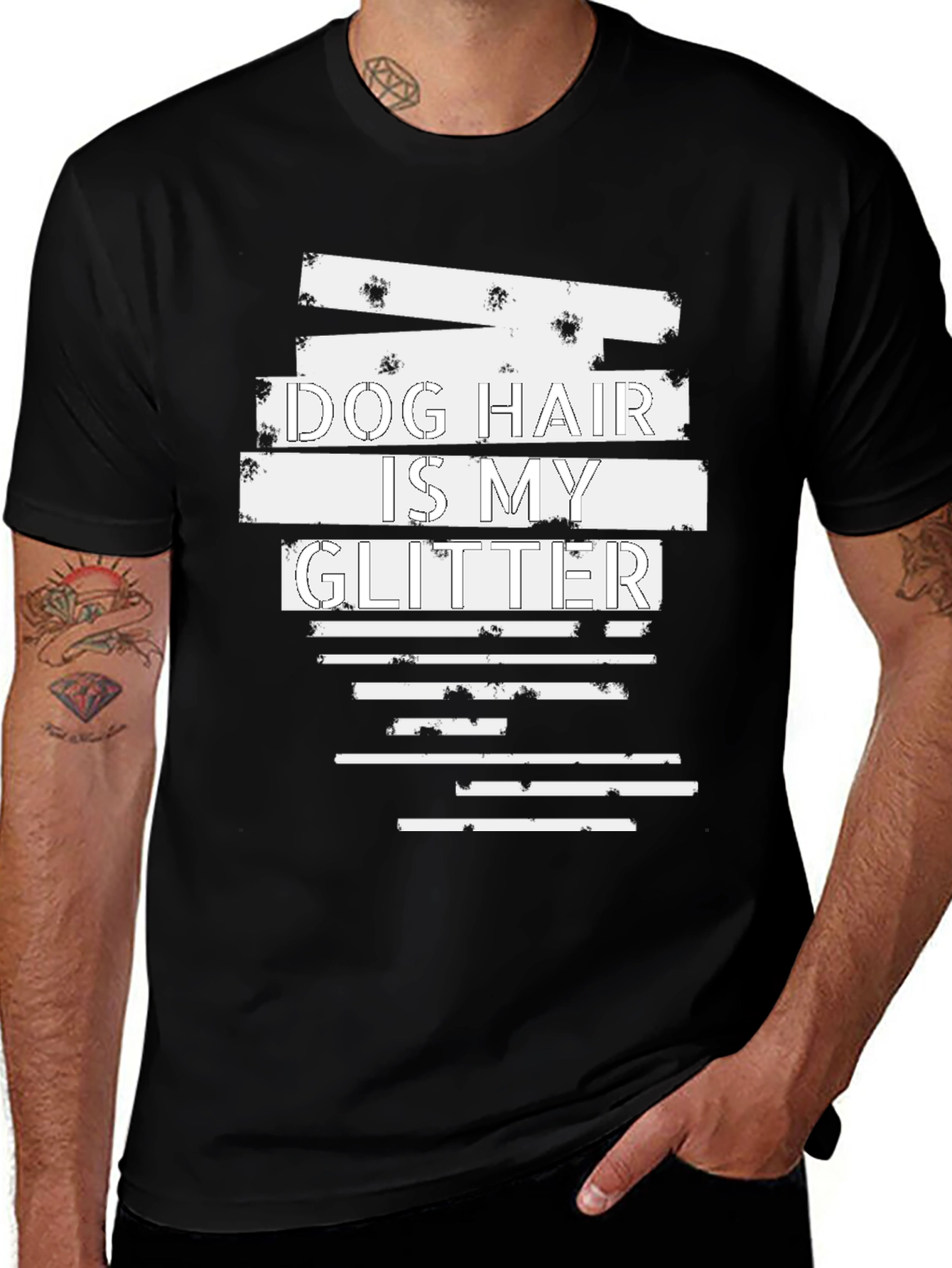 Dog Hair is My Glitter Graphic T-Shirt - Unisex