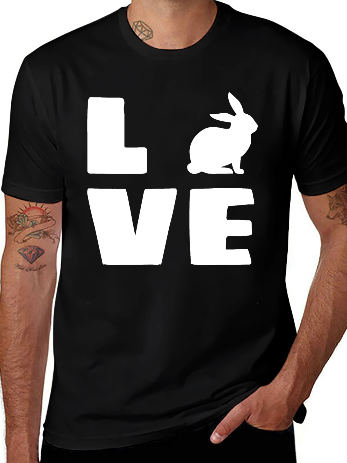 Variant 29 of Love Rabbit T-Shirt - Cute Bunny Tee