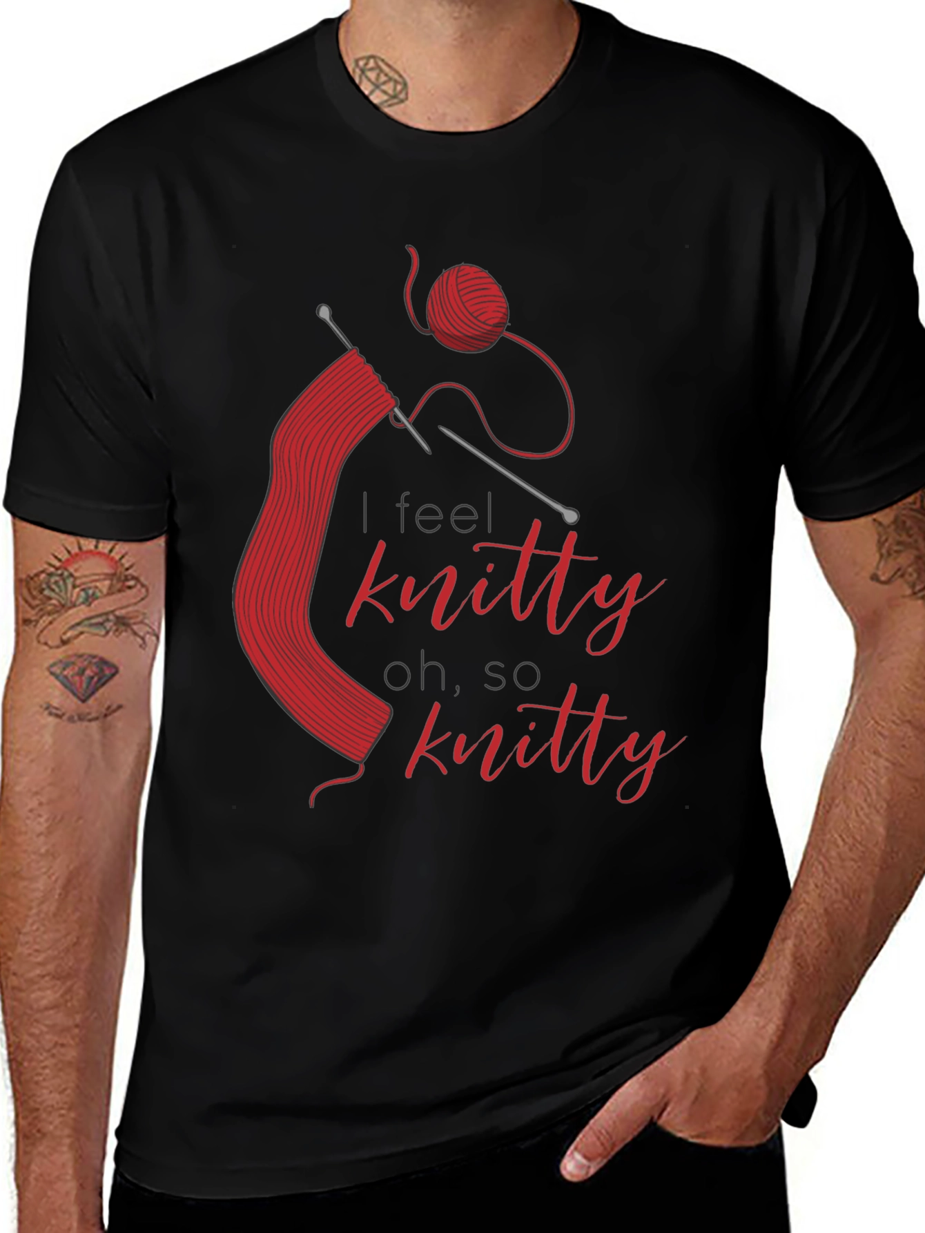 Variant 29 of Knitty T-Shirt - Red Knitting Design