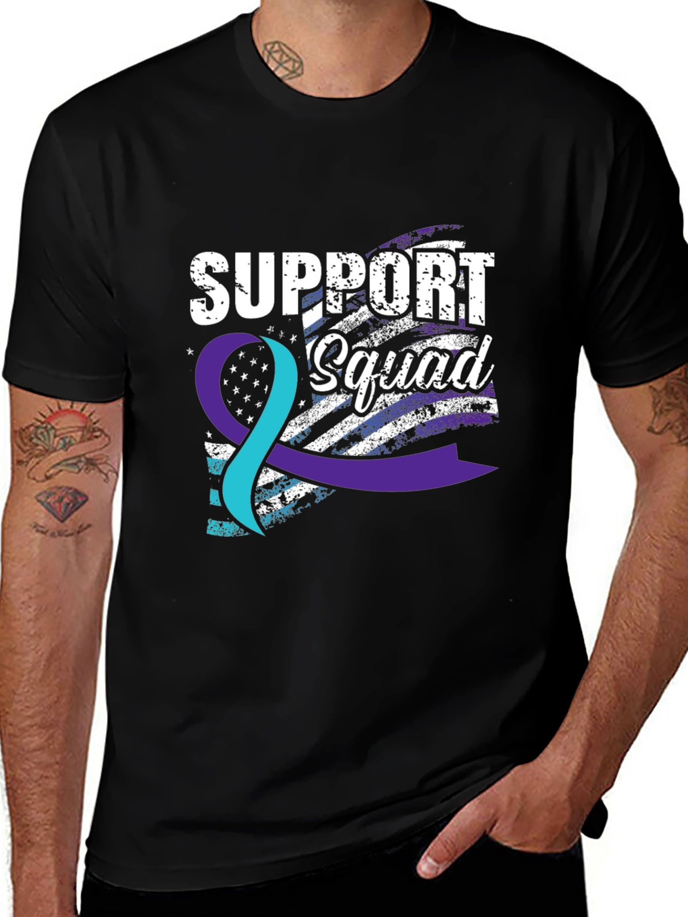Variant 2 of Support Squad Graphic Tee - Awareness & Comfort