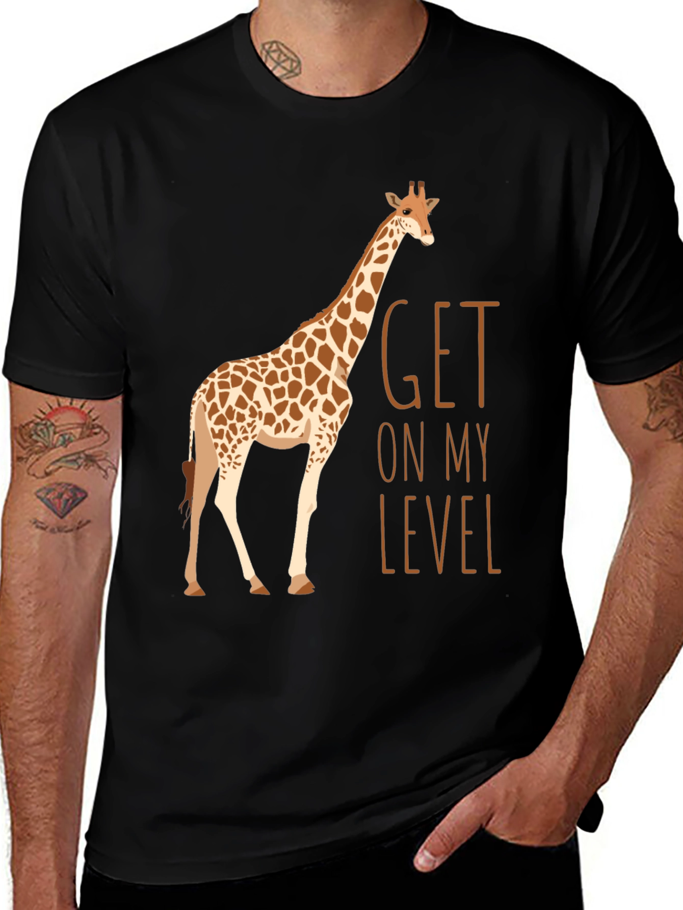 Variant 28 of Giraffe Get On My Level Graphic T-Shirt