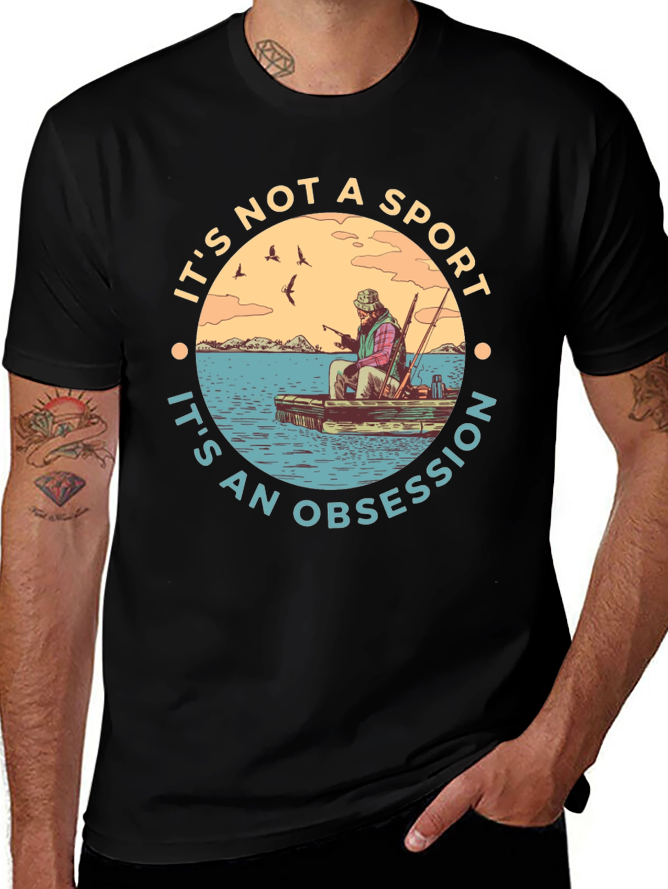 Variant 28 of Fishing Obsession Graphic Tee