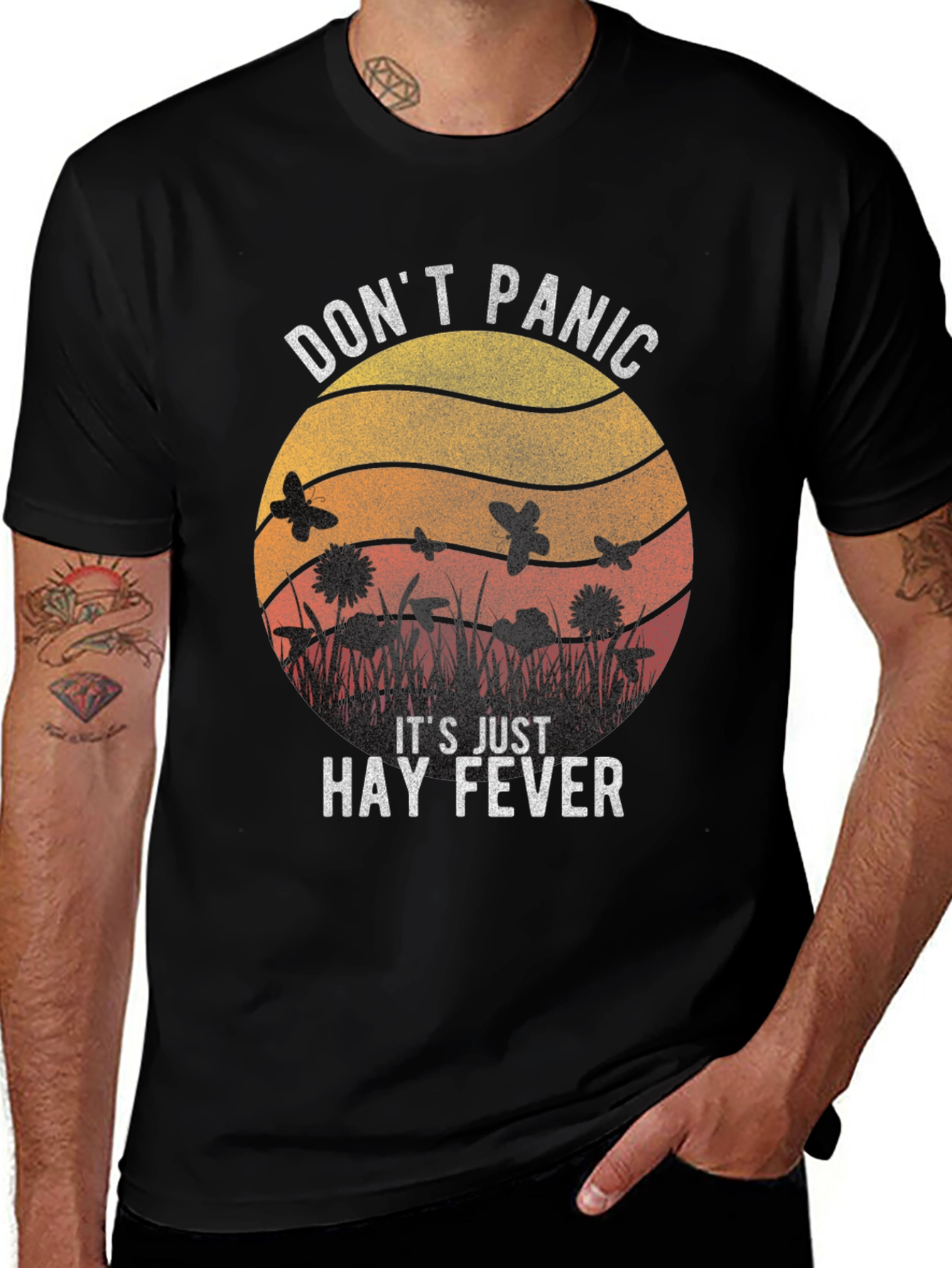 Variant 10 of Don't Panic Hay Fever T-Shirt