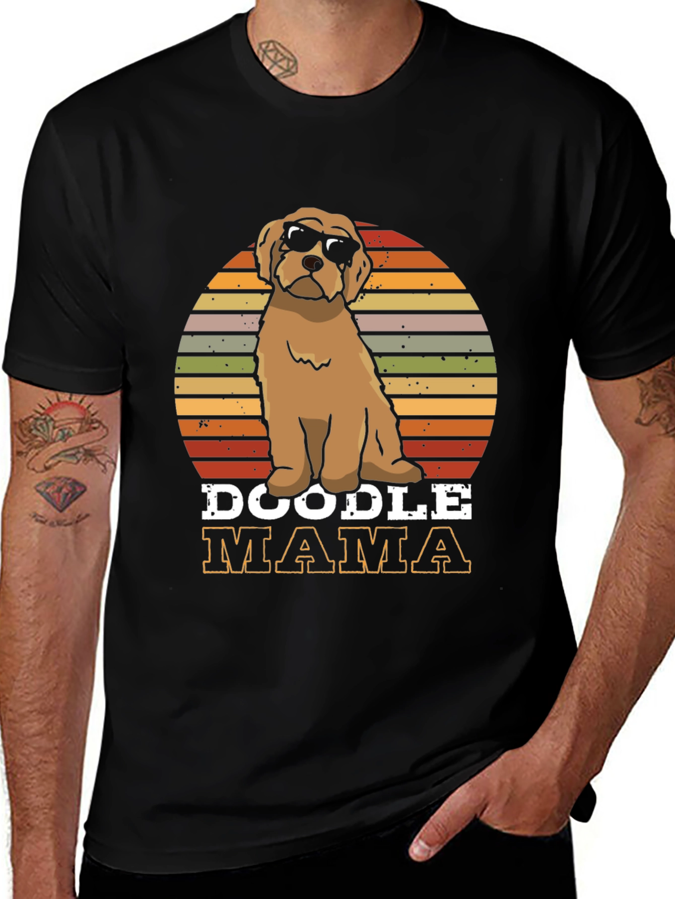 Doodle Mama T-Shirt, Cute Dog Lover Tee