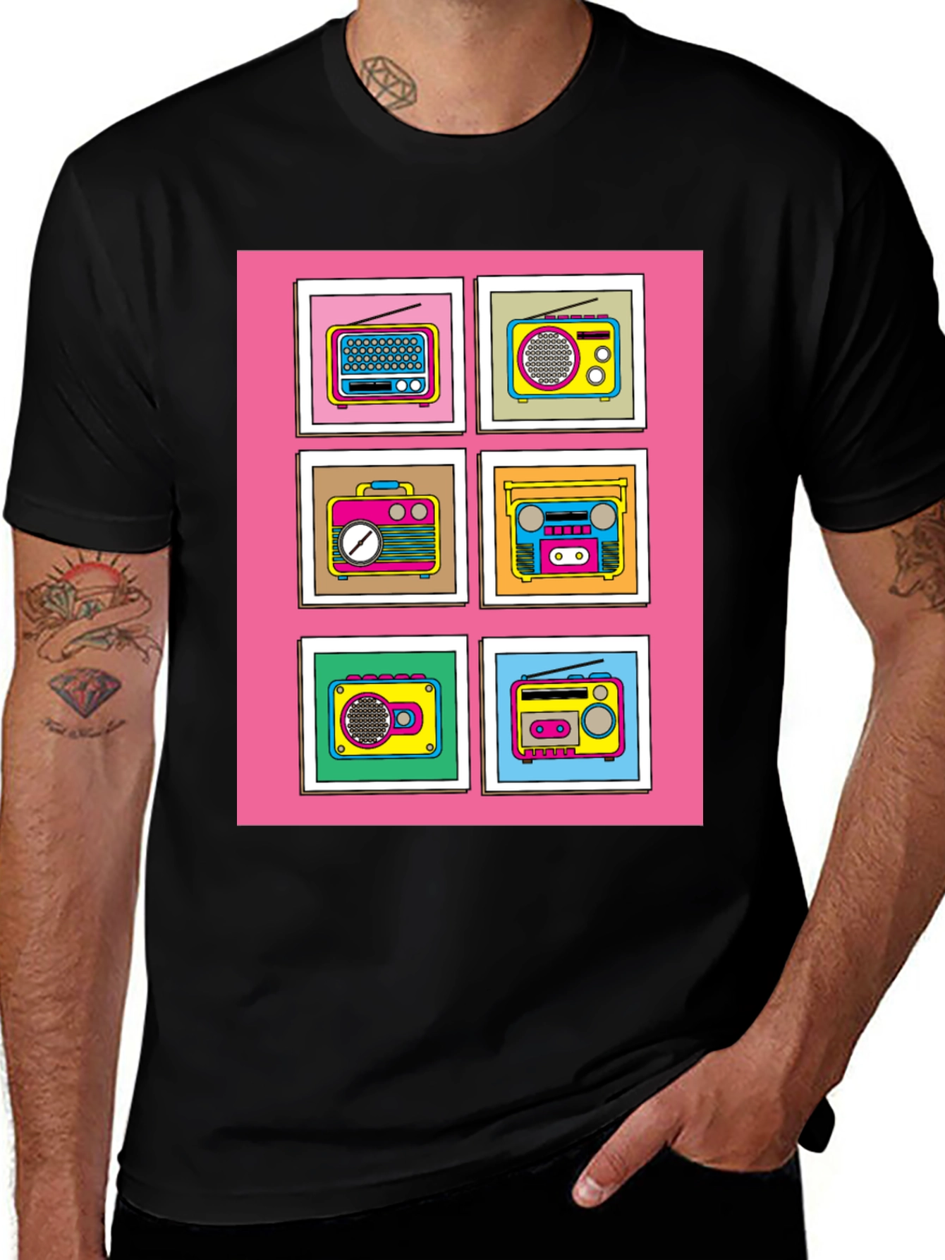 Variant 29 of Retro Radio T-Shirt - Vintage Boombox Design