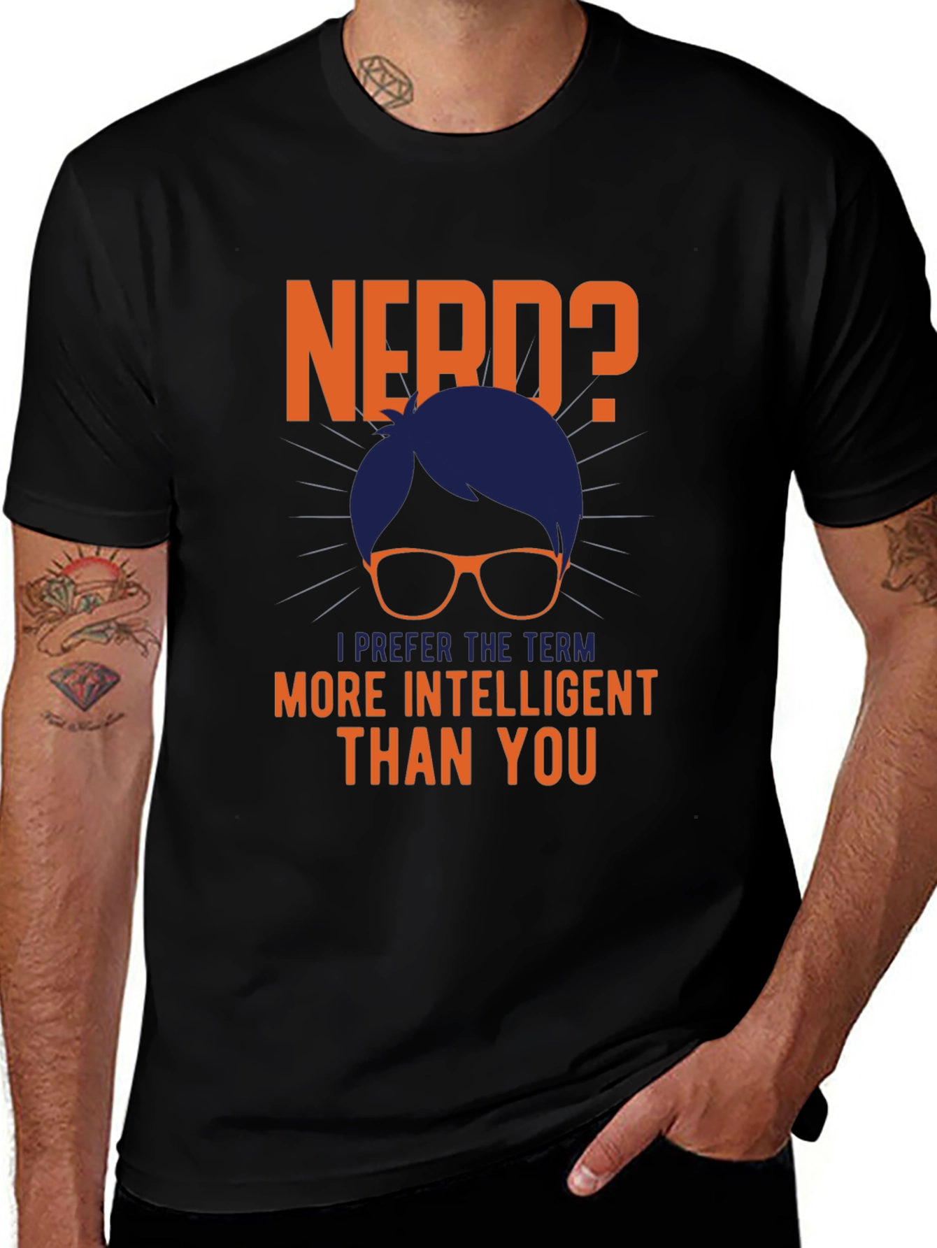 Variant 2 of Nerd? Intelligent T-Shirt - Funny Geek Tee