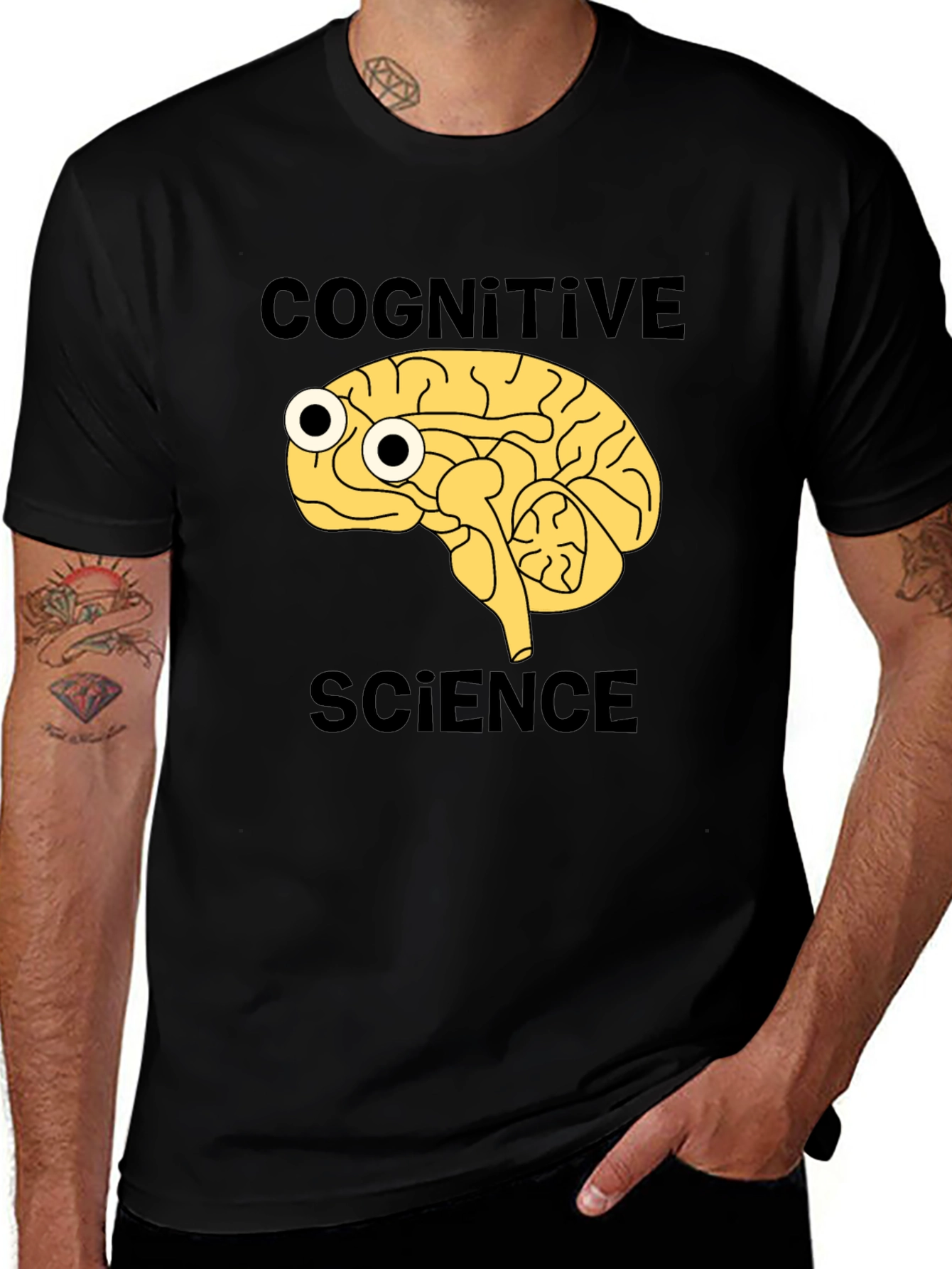 Cognitive Science Brain T-Shirt - Funny Science Tee