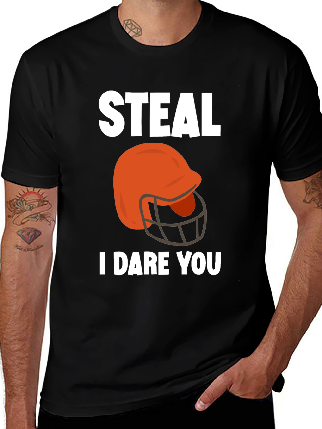Steal Football Helmet Graphic Tee