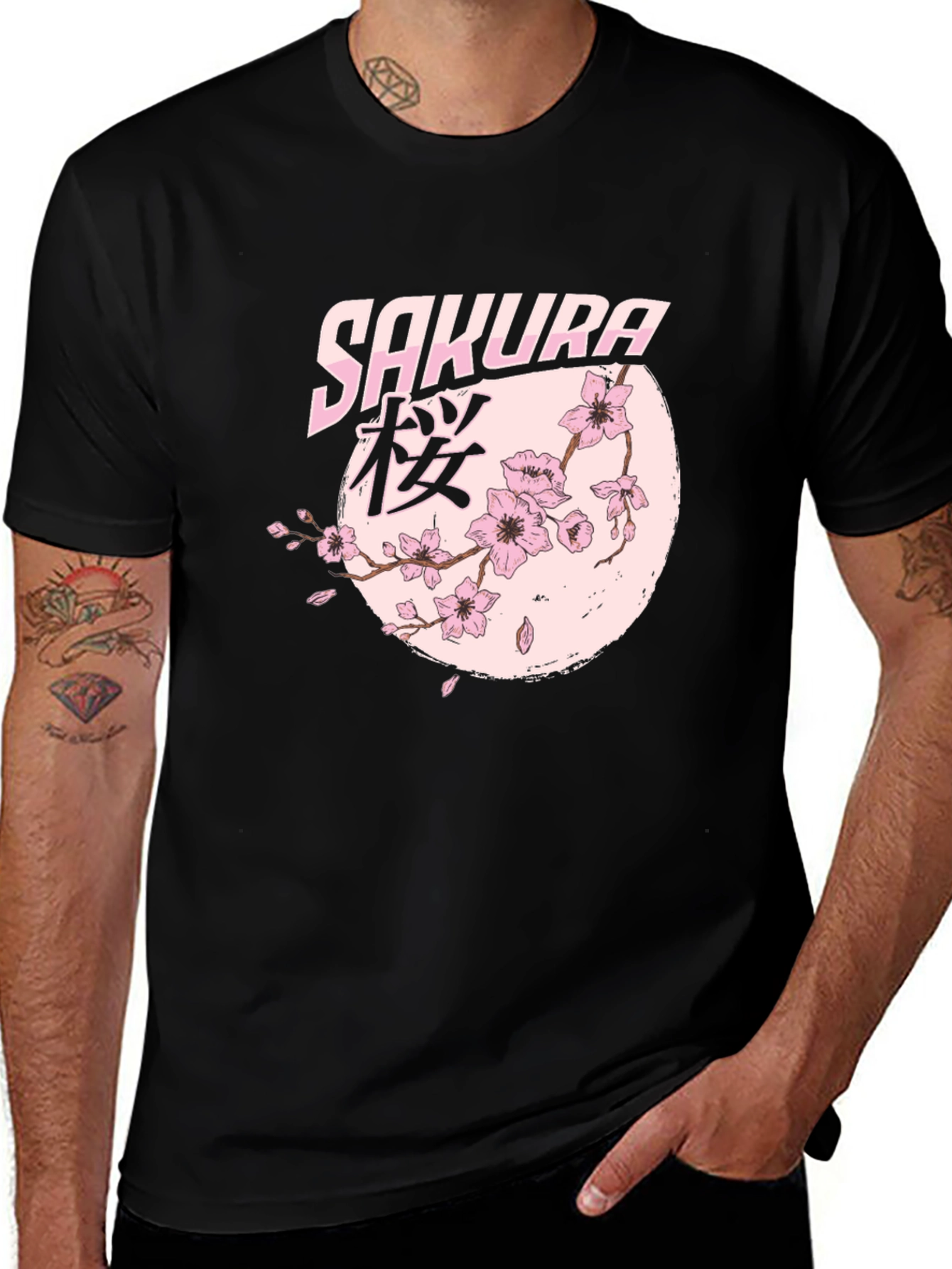 Sakura Graphic T-Shirt - Japanese Cherry Blossom Tee
