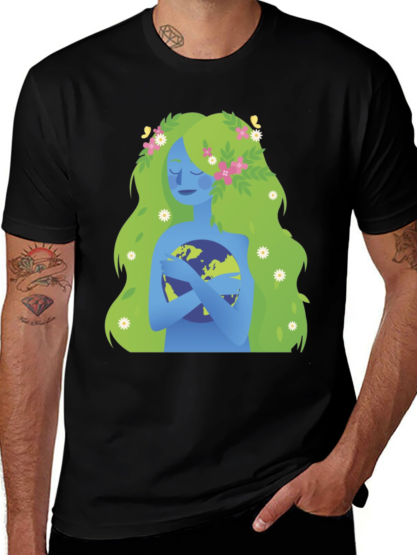 Variant 20 of Mother Earth Graphic Tee - Protect Our Planet!
