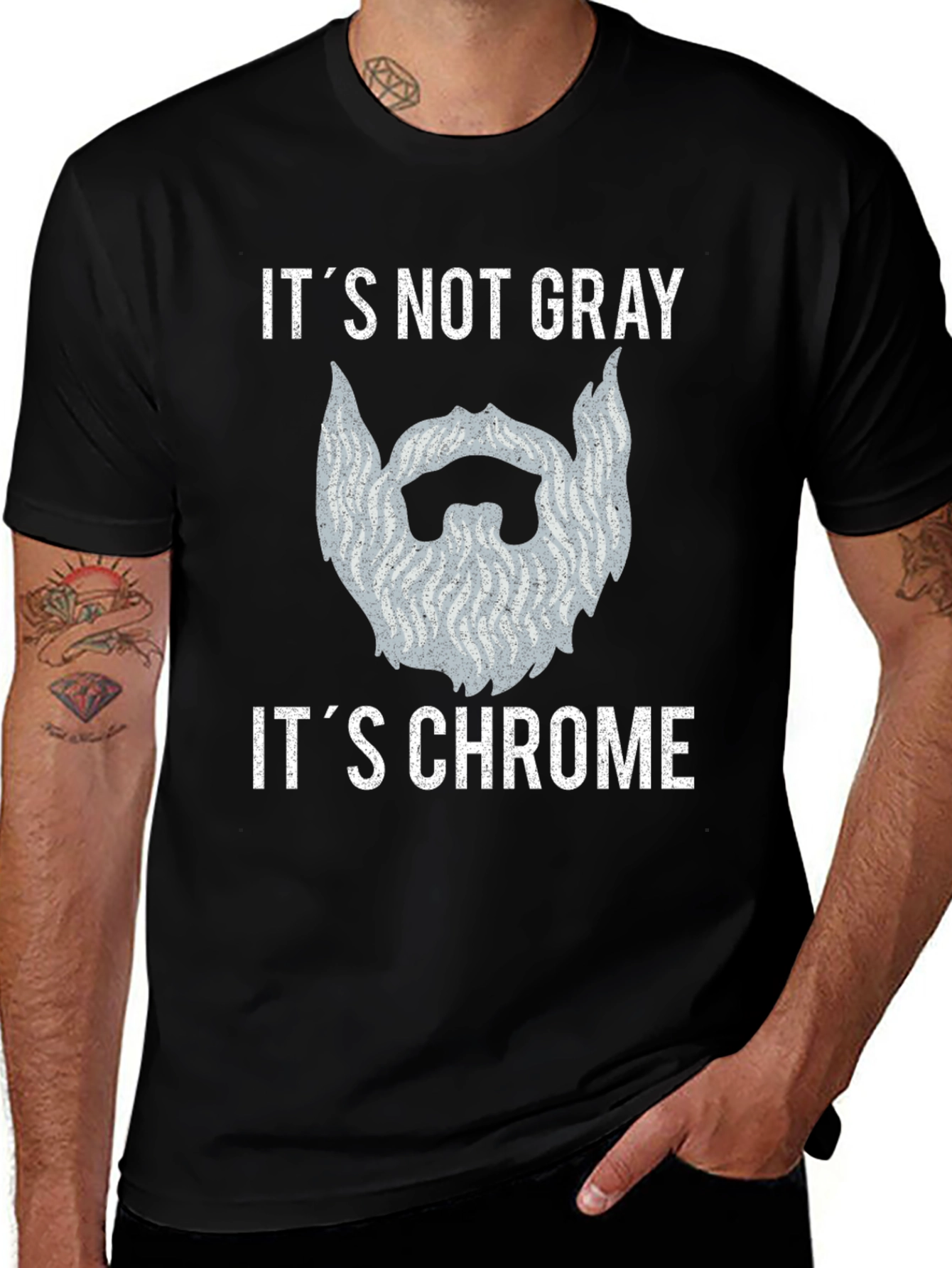 Variant 14 of It's Not Gray It's Chrome Graphic T-Shirt