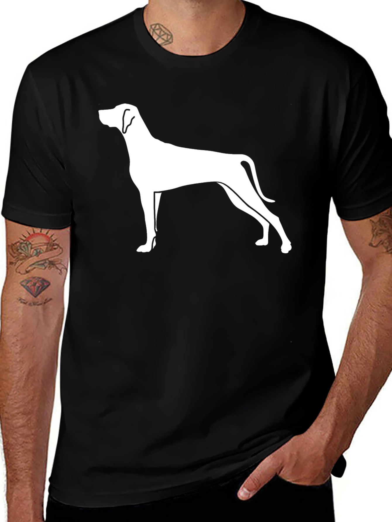 Variant 21 of Dog Breed Silhouette Graphic T-Shirt