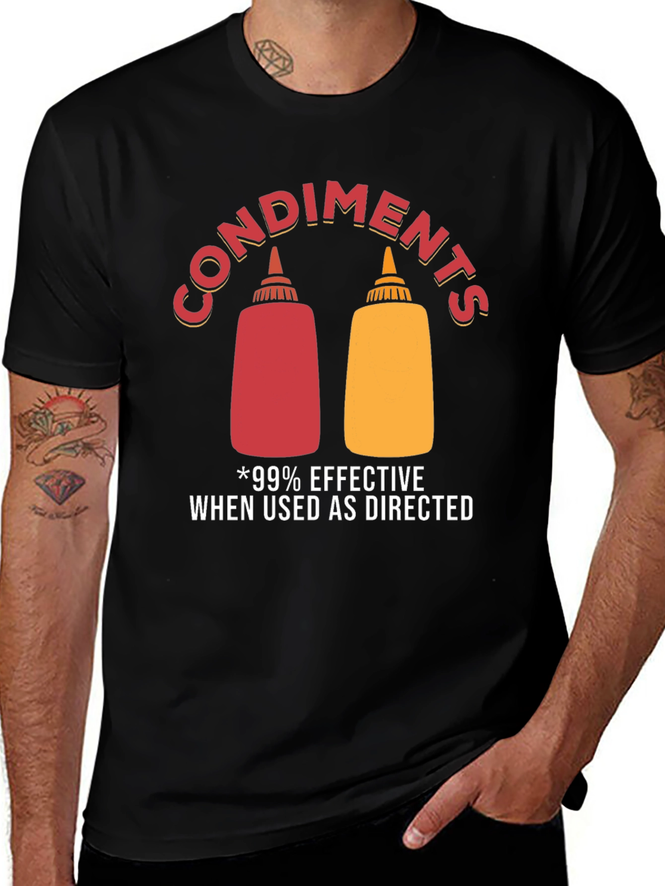Variant 12 of Condiments Humor Graphic T-Shirt