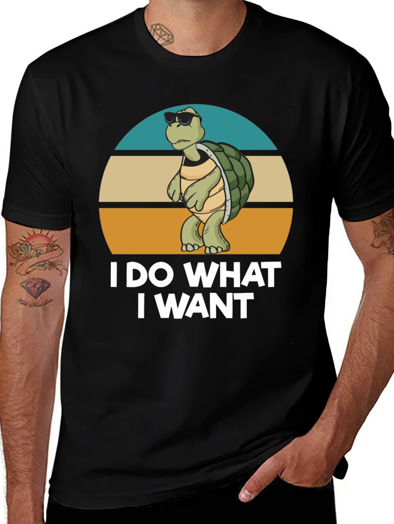 Variant 18 of I Do What I Want Turtle T-Shirt