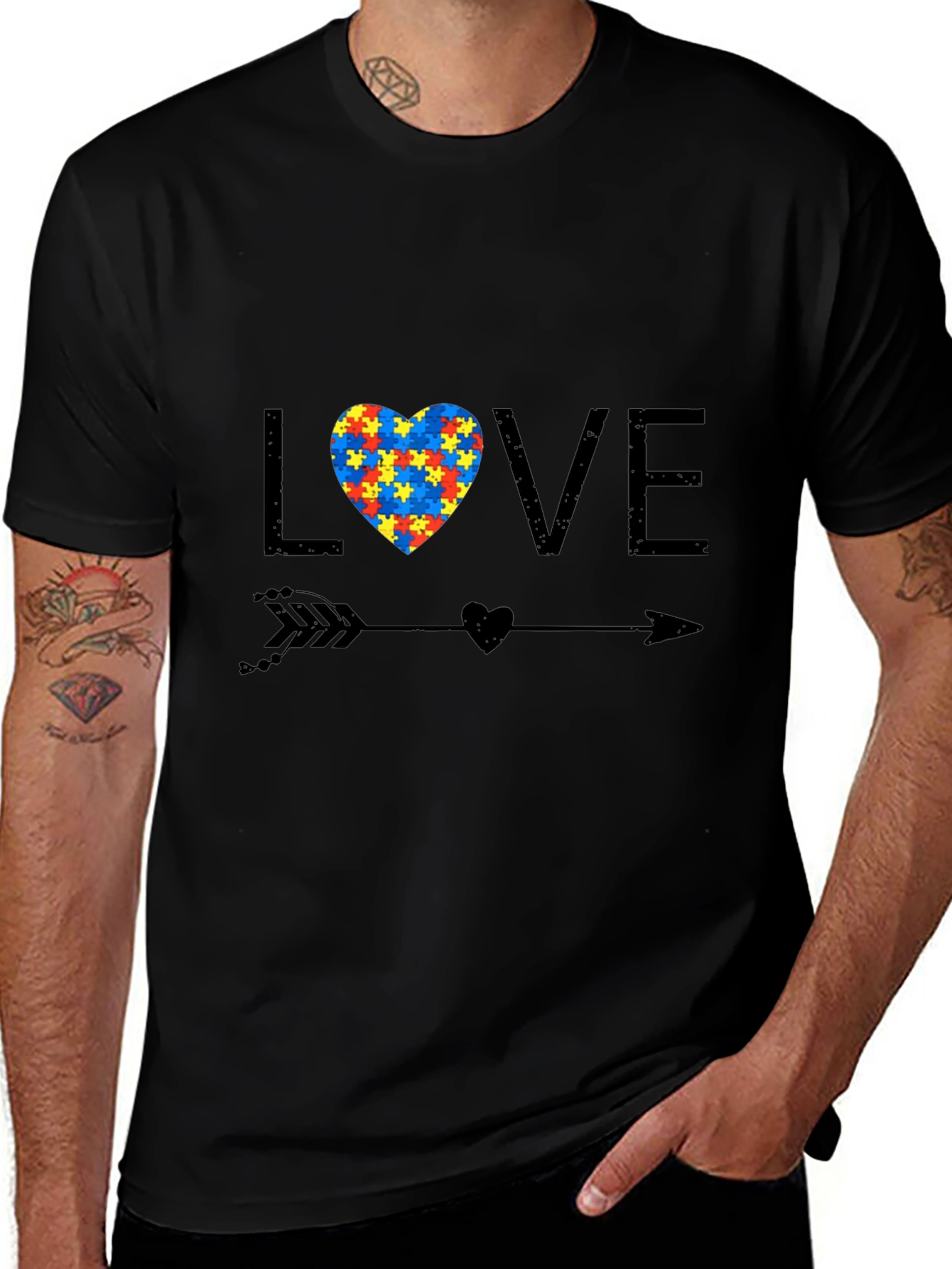 Variant 7 of Autism Awareness Love T-Shirt