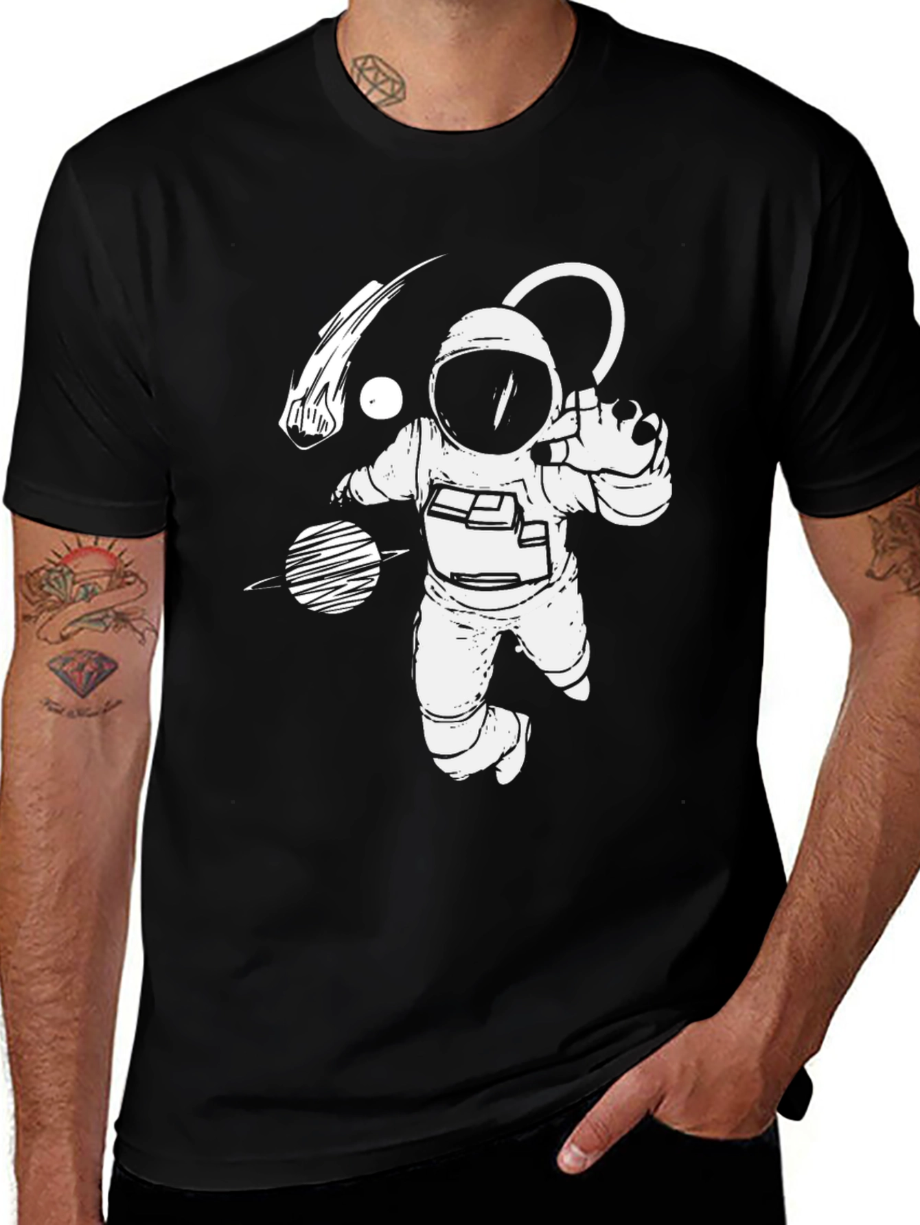 Variant 15 of Astronaut Graphic T-Shirt - Space Adventure Tee