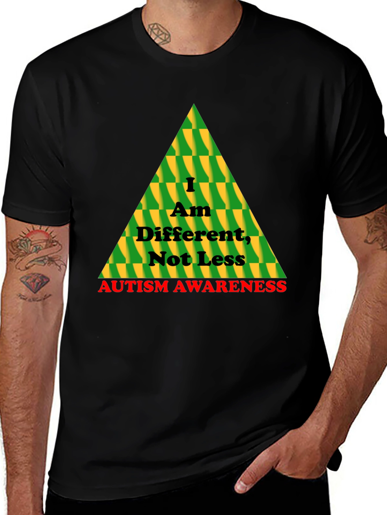 Autism Awareness T-Shirt - "I Am Different, Not Less"