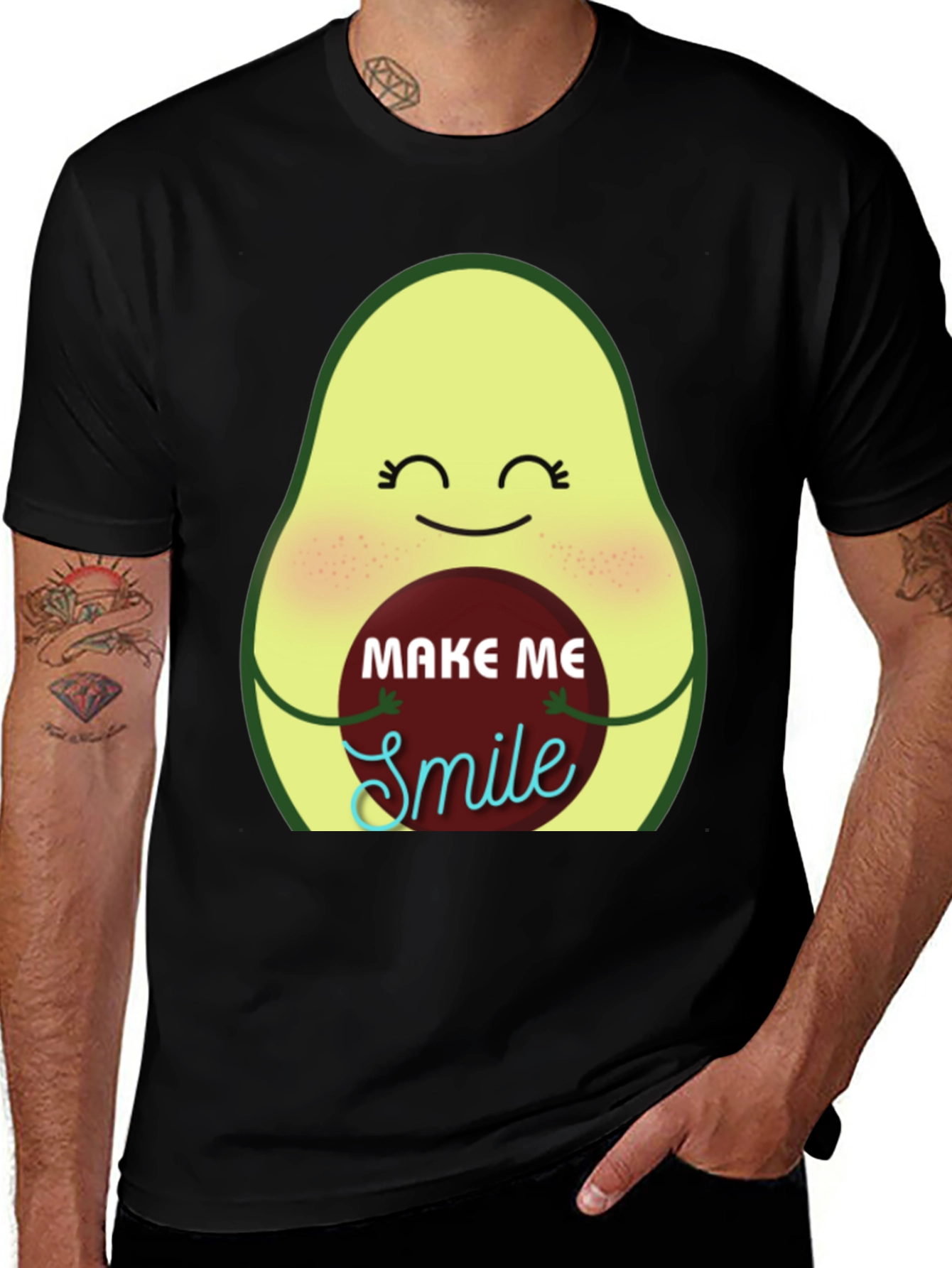 Variant 10 of Avocado Make Me Smile Graphic Tee