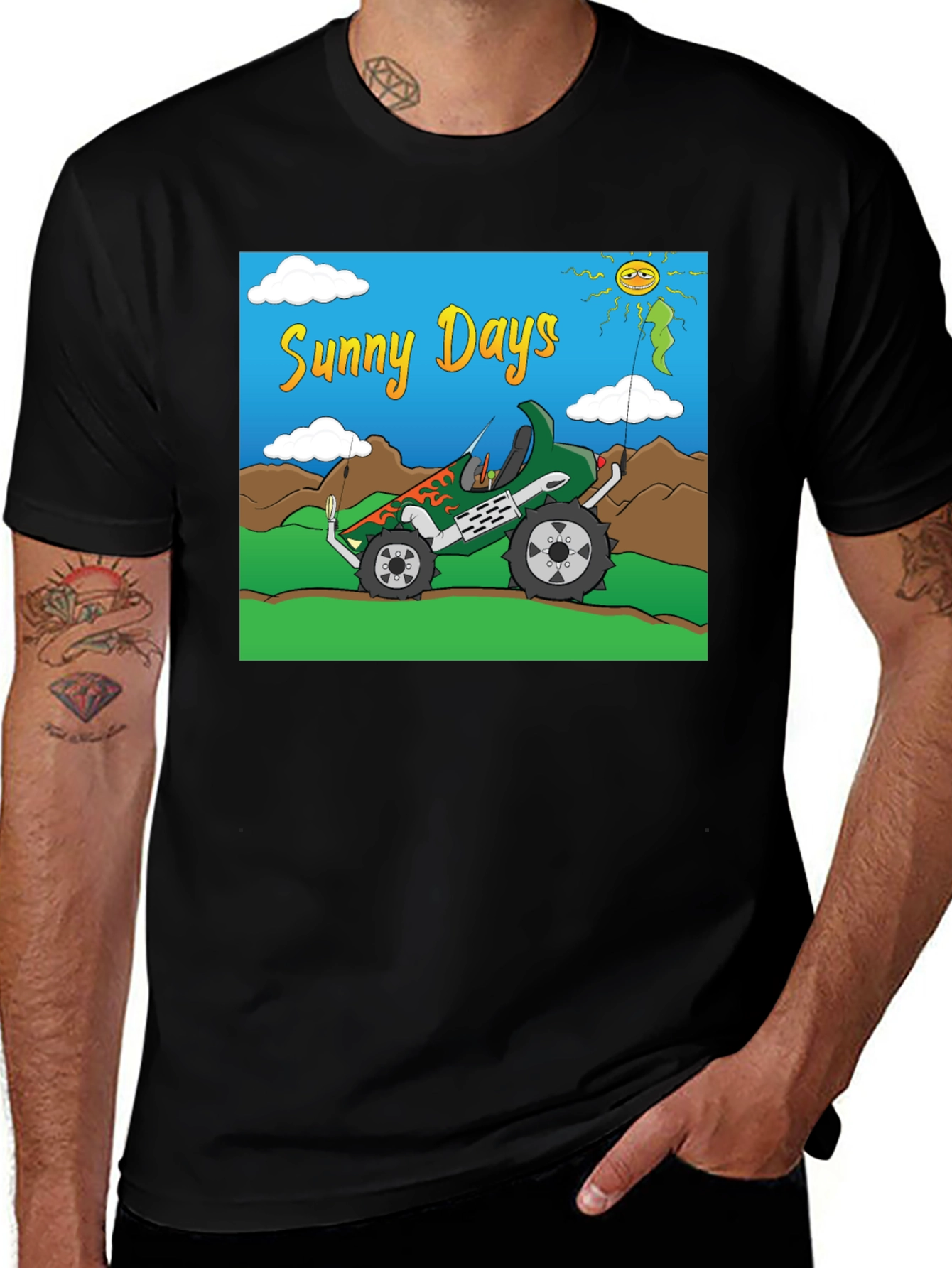 Variant 12 of Sunny Days Monster Truck Graphic Tee