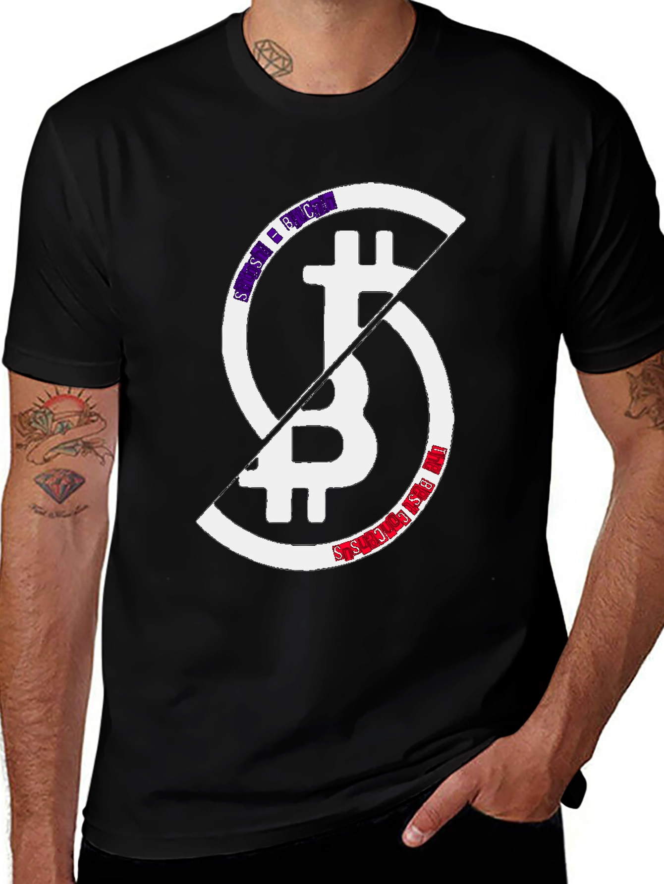 Bitcoin Block Split Graphic Tee
