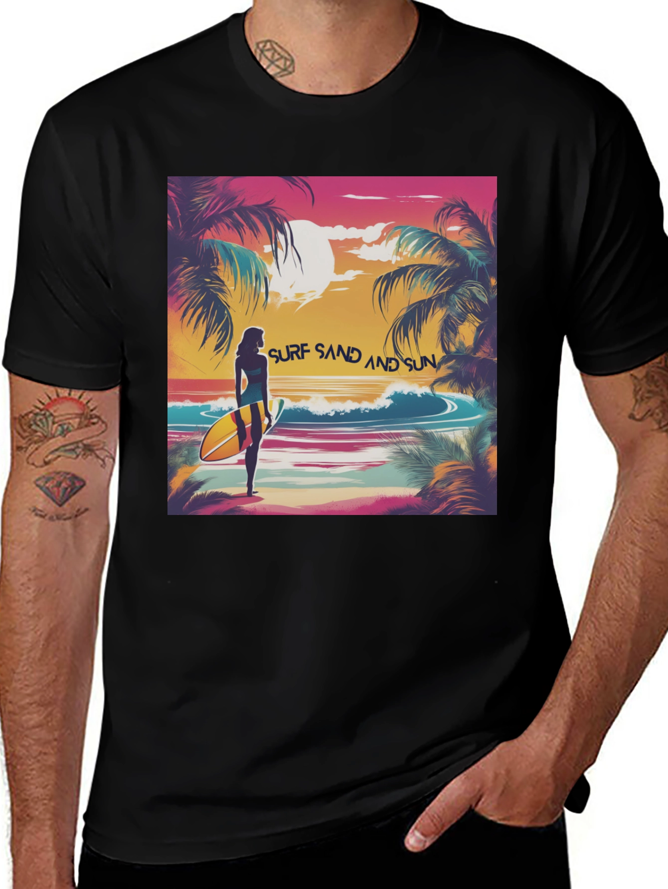 Variant 25 of Surf Sand Sun Graphic Tee