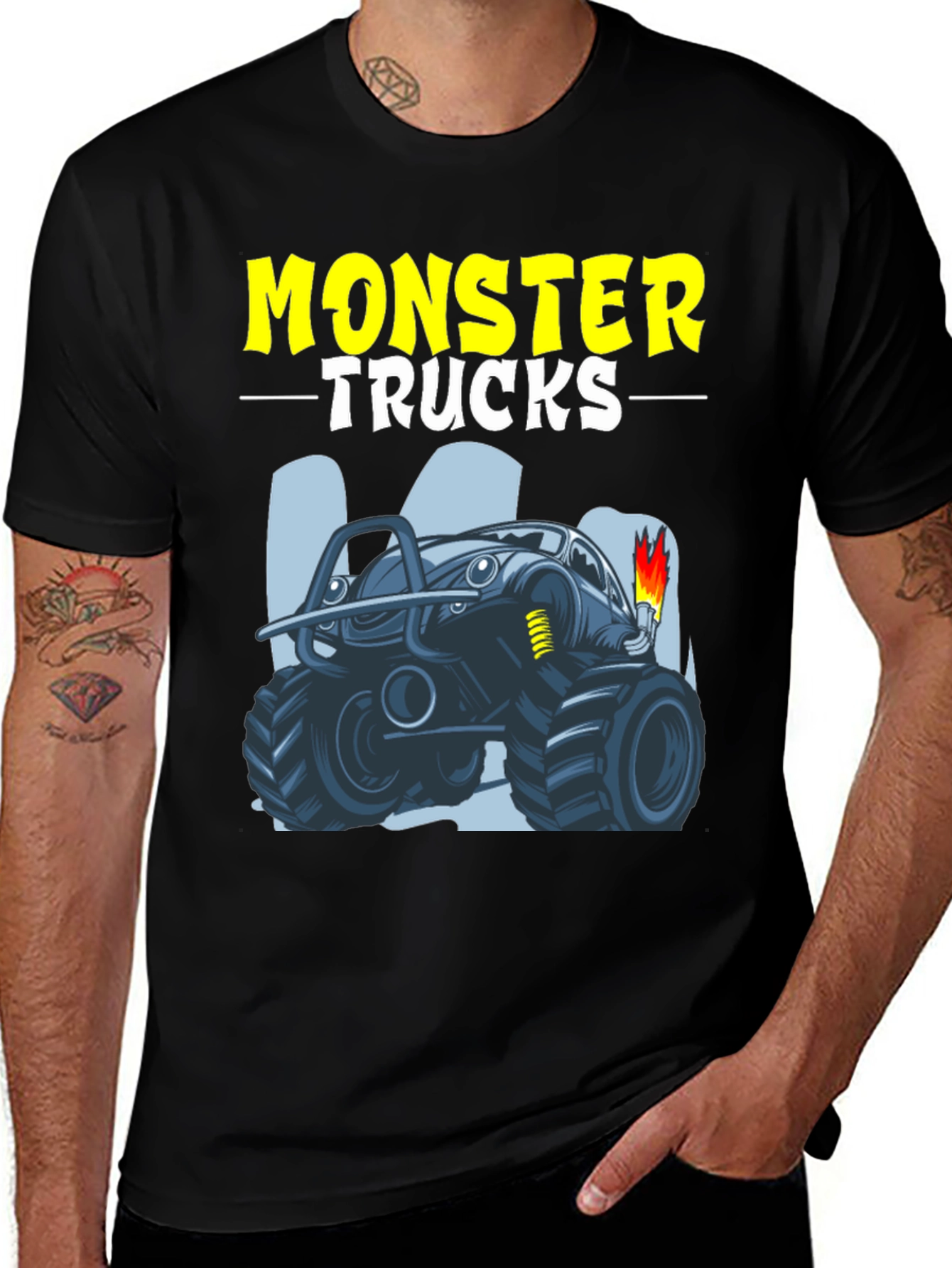Variant 2 of Monster Trucks Graphic Tee - Cool Design!
