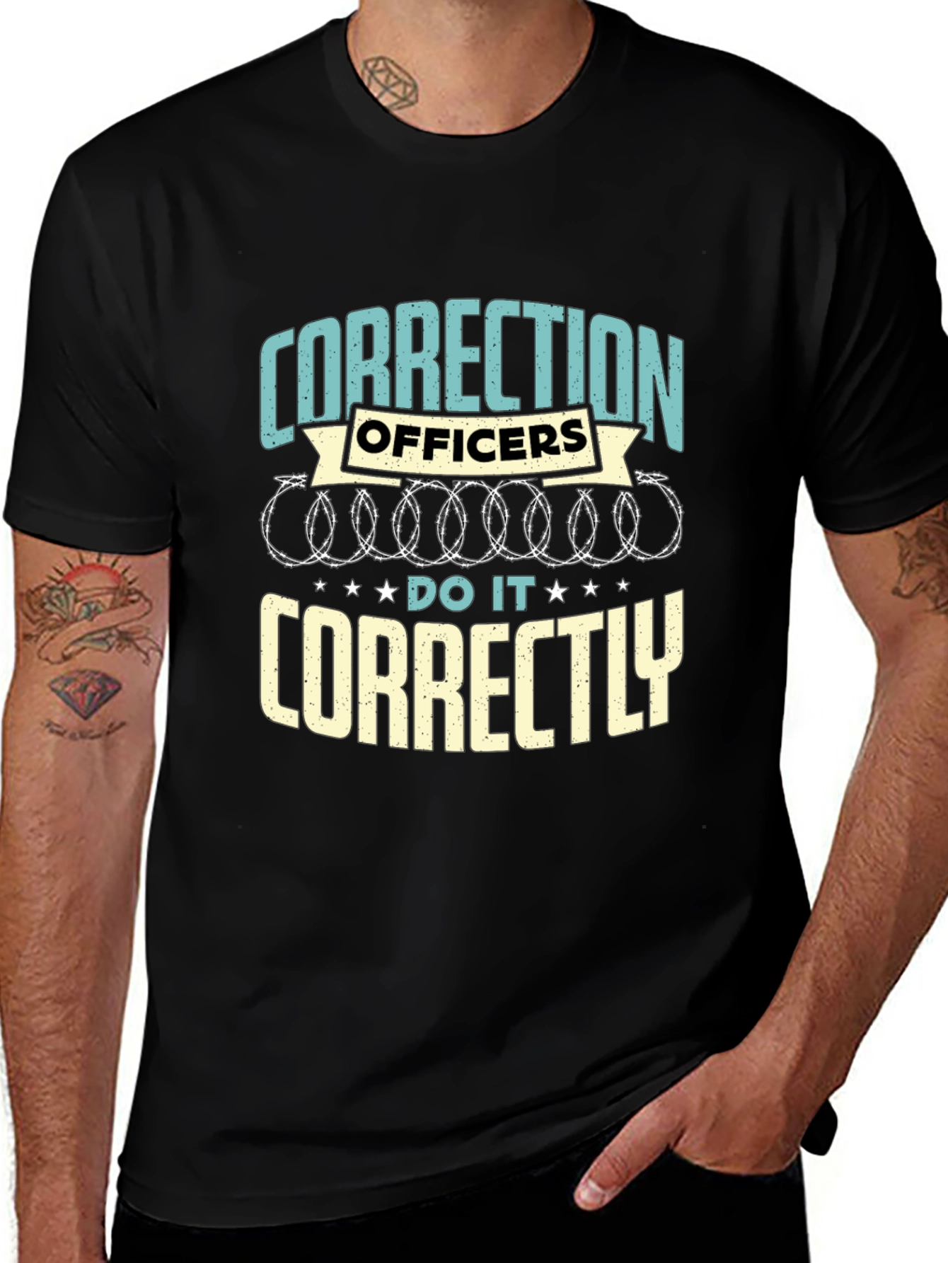 Variant 17 of Correction Officers Do It Correctly T-Shirt