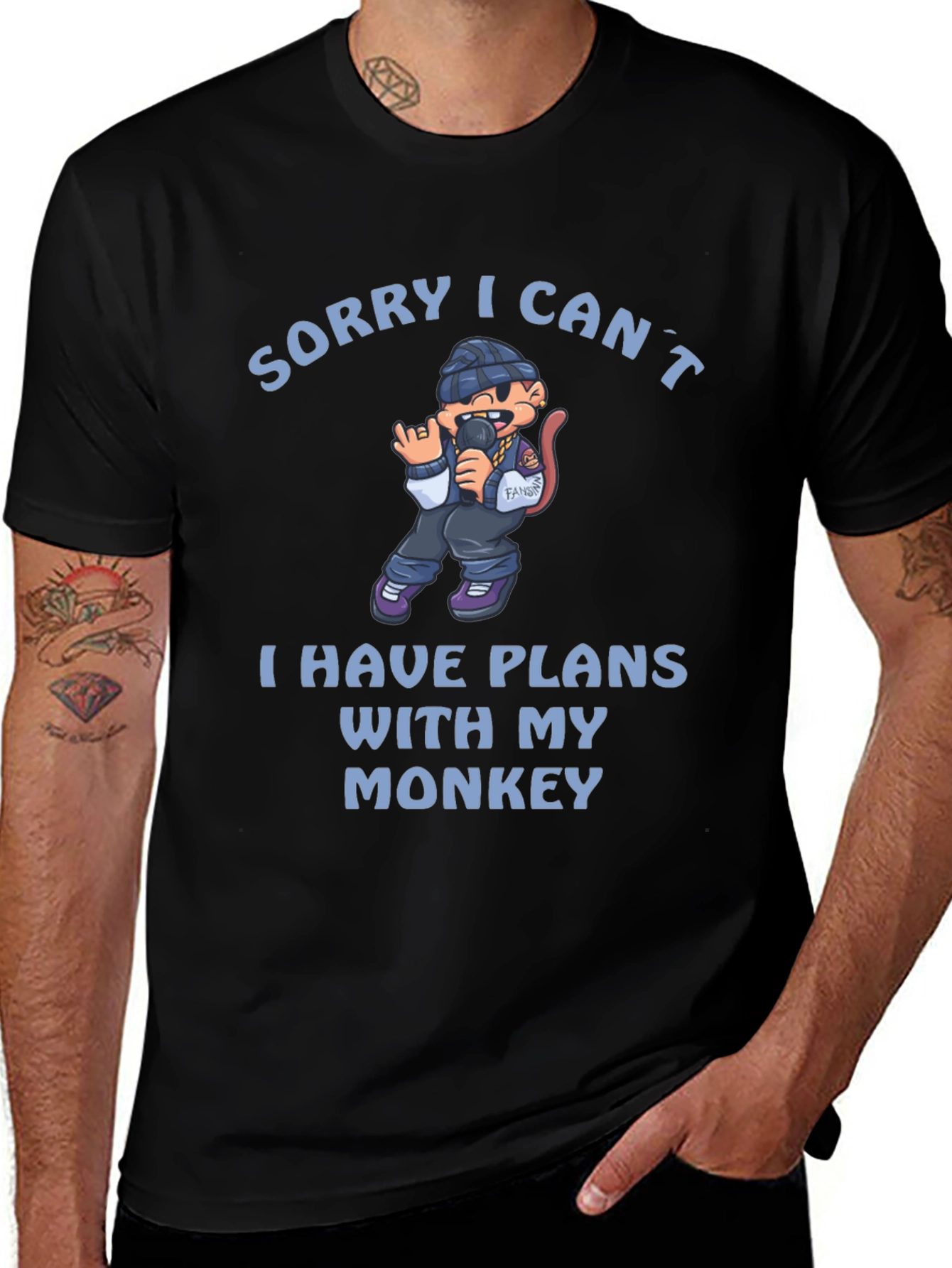 Sorry, I Can't Monkey T-Shirt