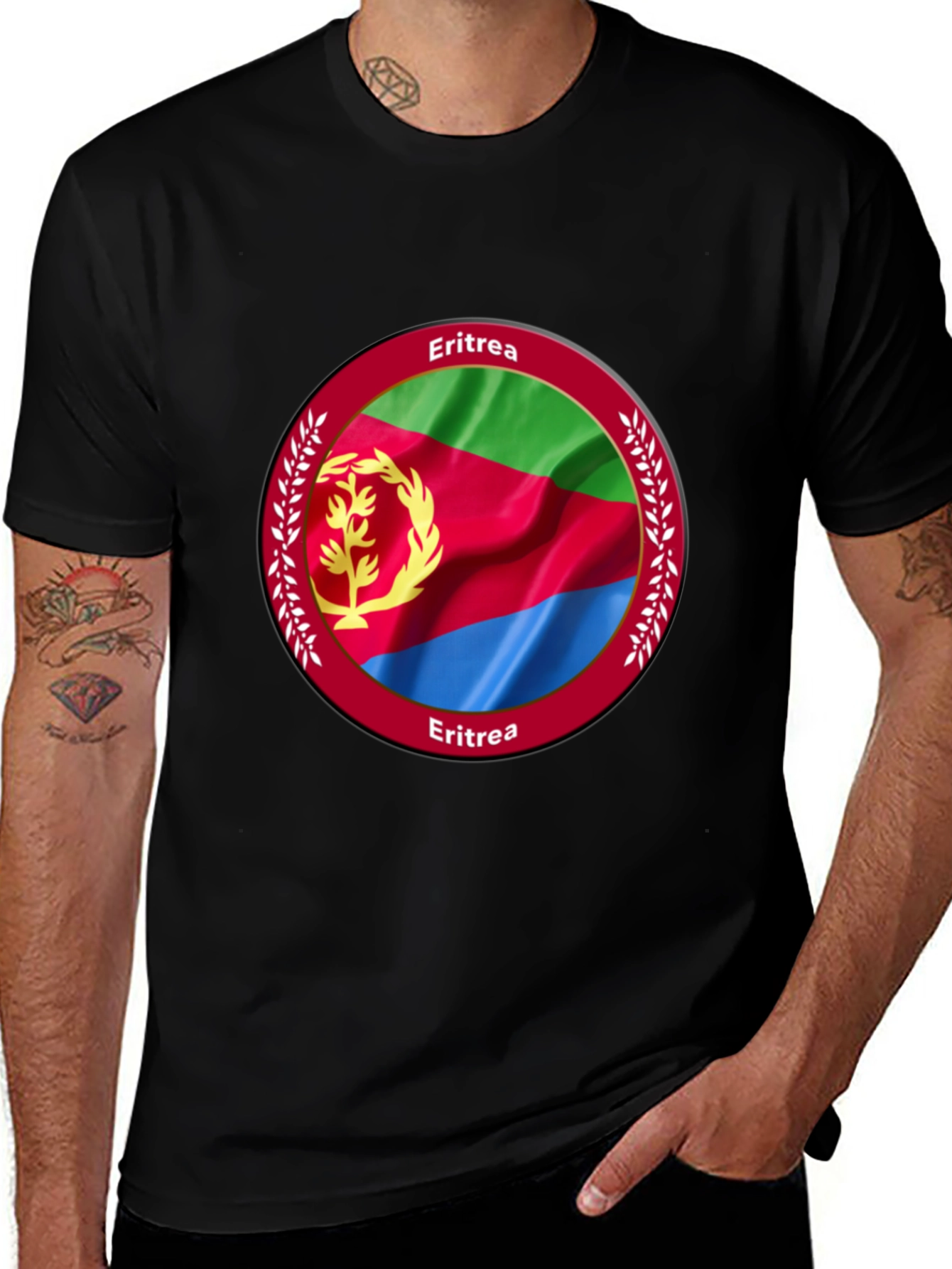 Variant 18 of Eritrea Flag T-Shirt - Stylish Eritrean Pride Tee