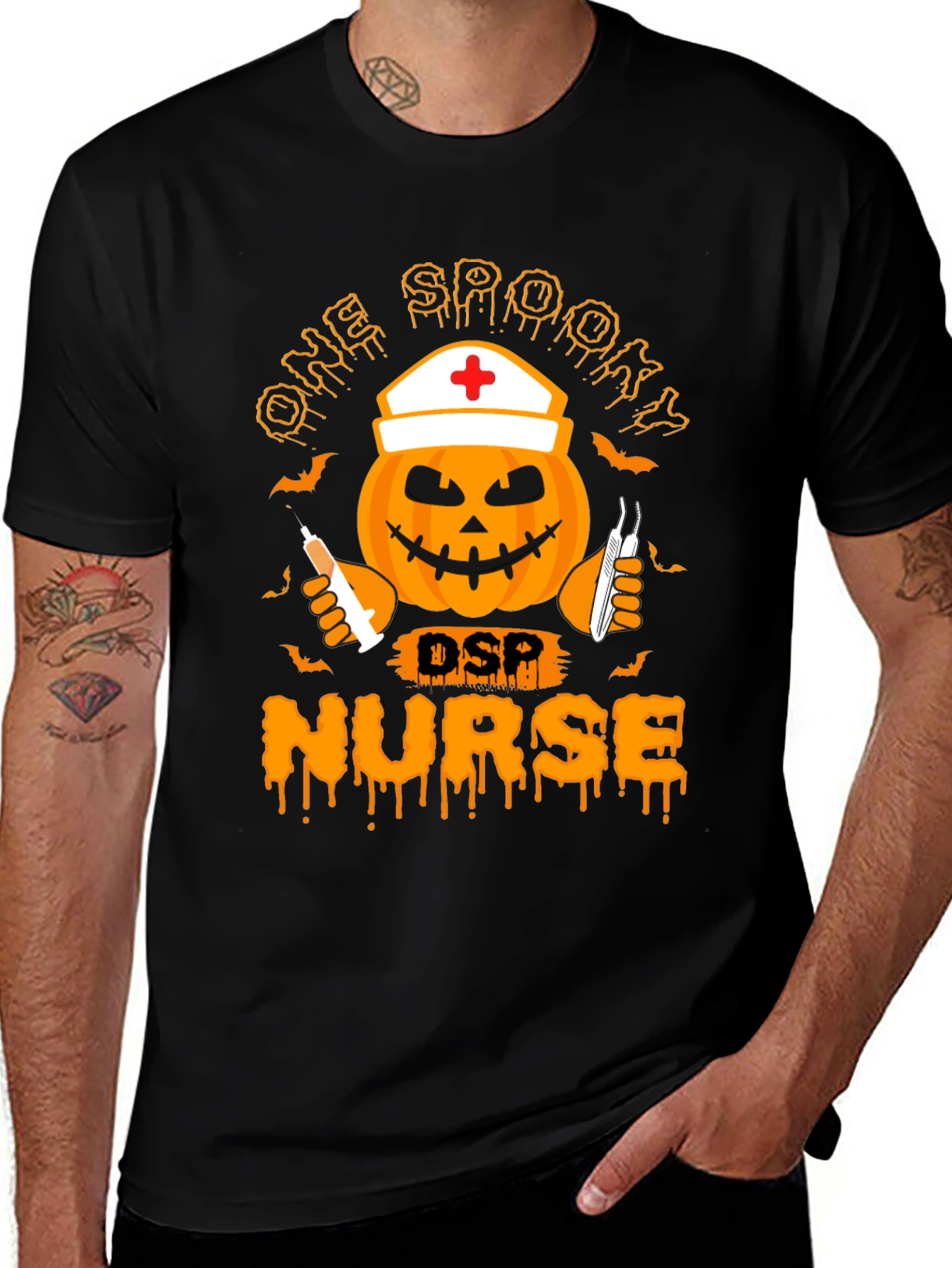 Spooky DSP Nurse Halloween T-Shirt