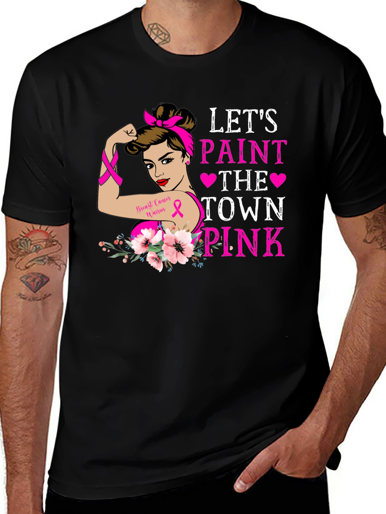 Variant 10 of Breast Cancer Awareness Graphic T-Shirt
