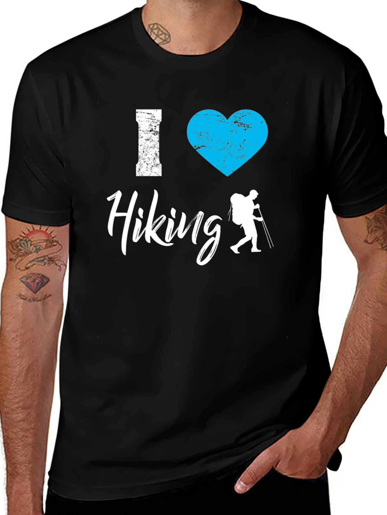Variant 28 of I Heart Hiking Graphic Tee