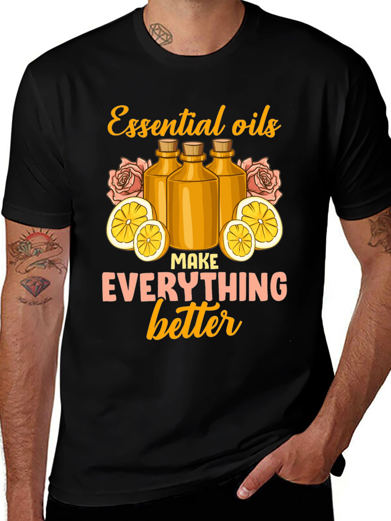 Variant 23 of Essential Oils Make Everything Better Graphic Tee