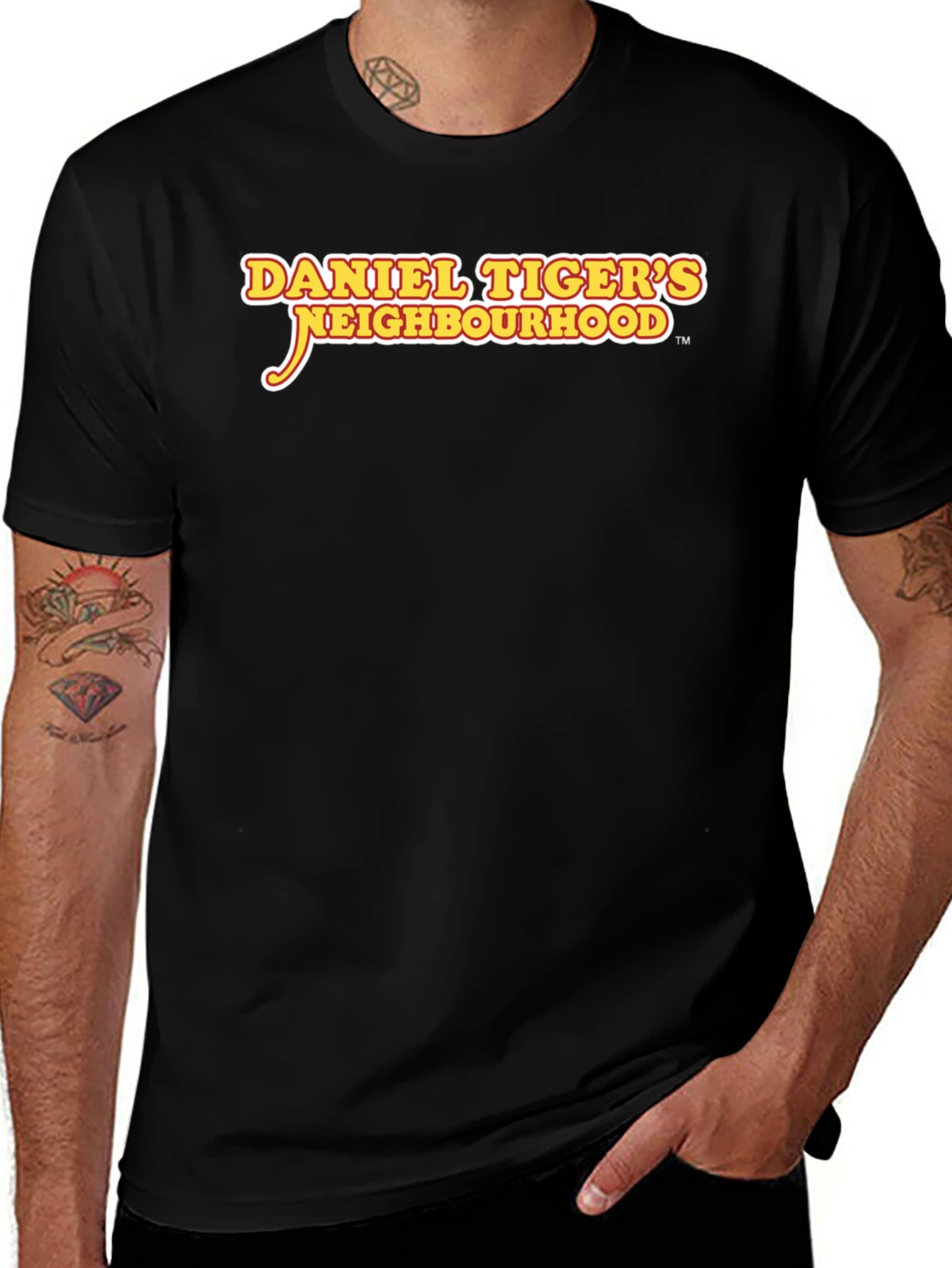 Daniel Tiger's Neighborhood Black T-Shirt