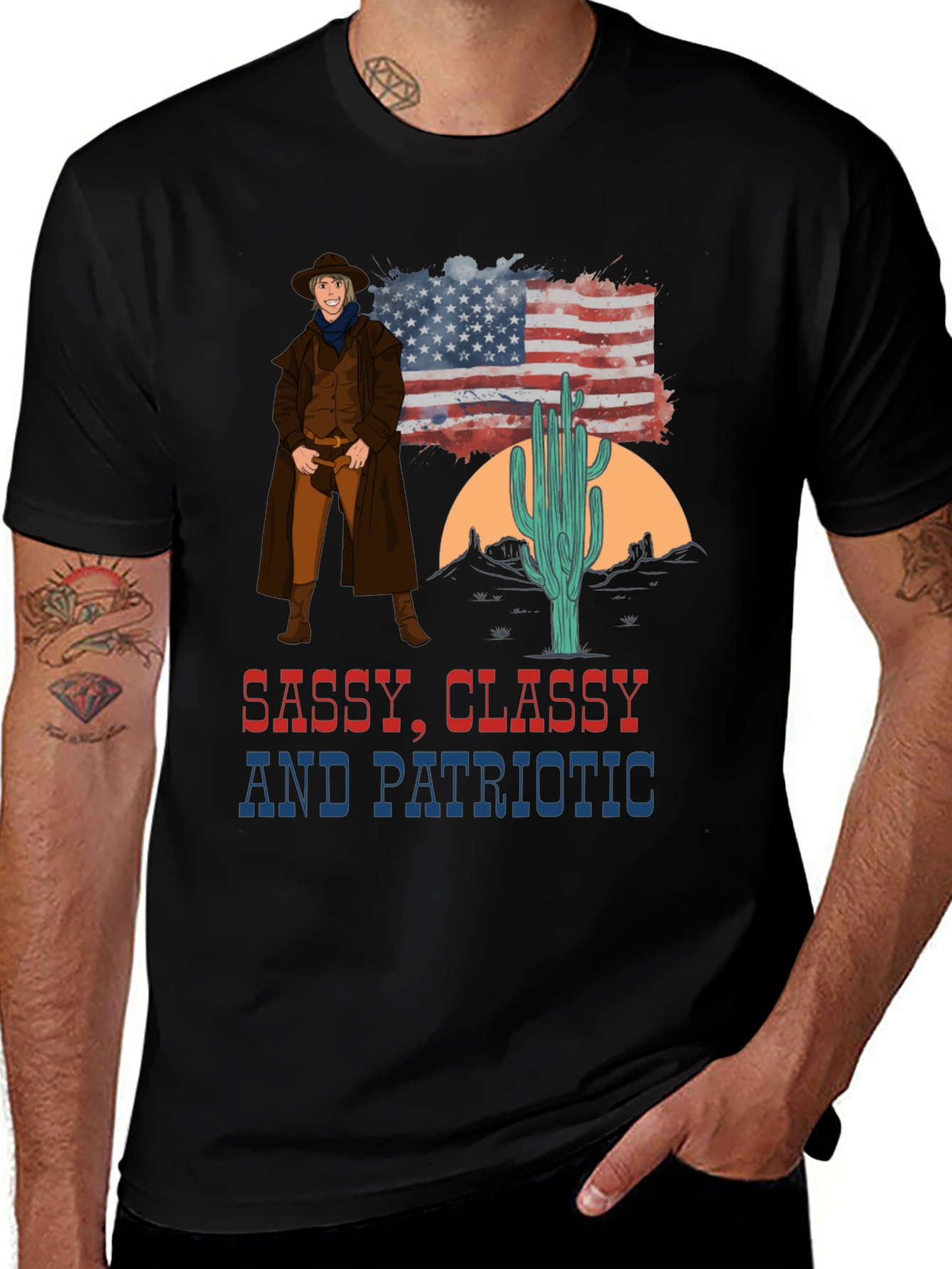 Variant 22 of Sassy Classy Patriotic Graphic Tee