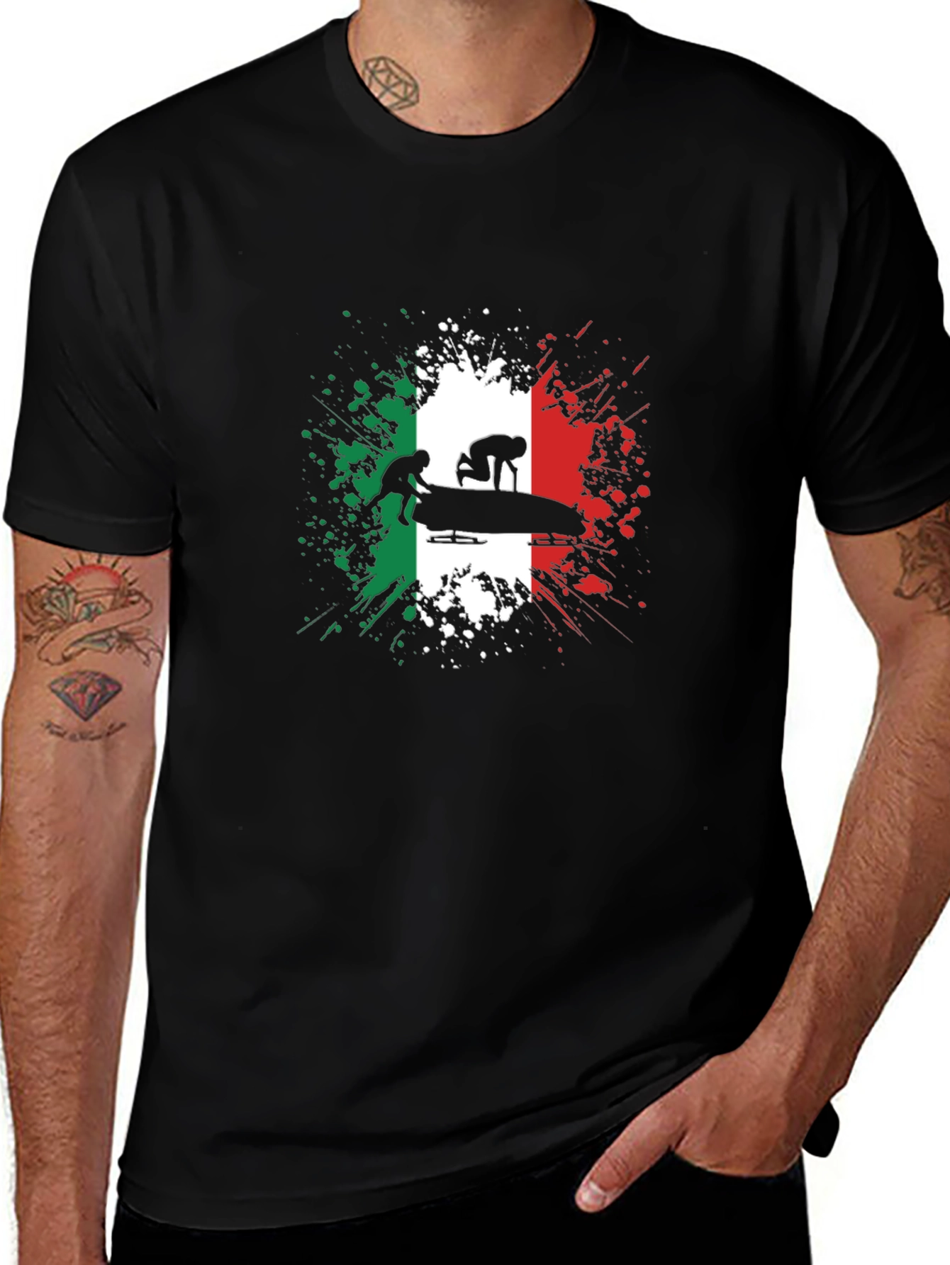 Italy Bobsled T-Shirt - Italian Pride