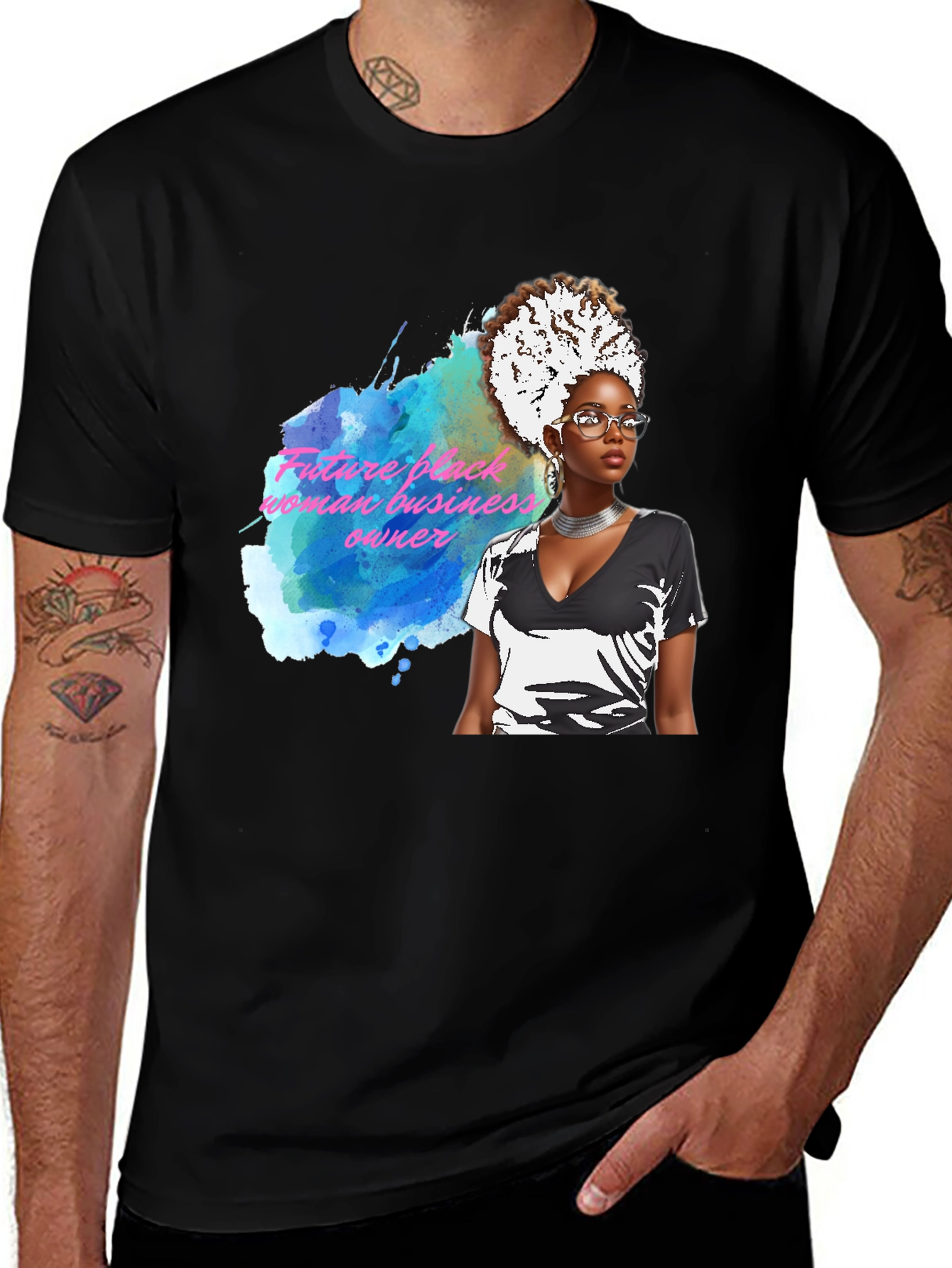 Variant 4 of Future Black Woman Business Owner Graphic Tee