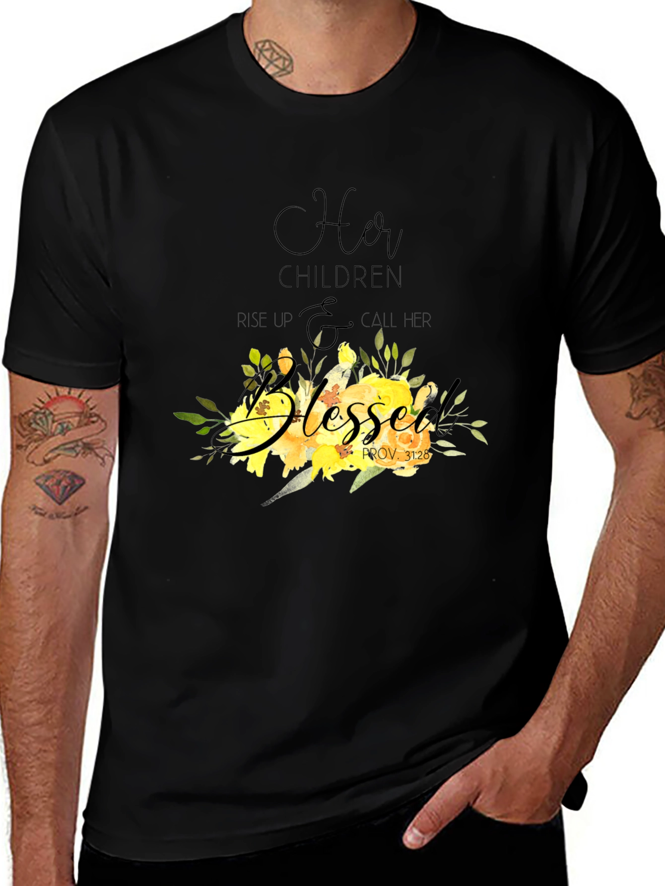 Variant 19 of Blessed Floral Graphic Tee