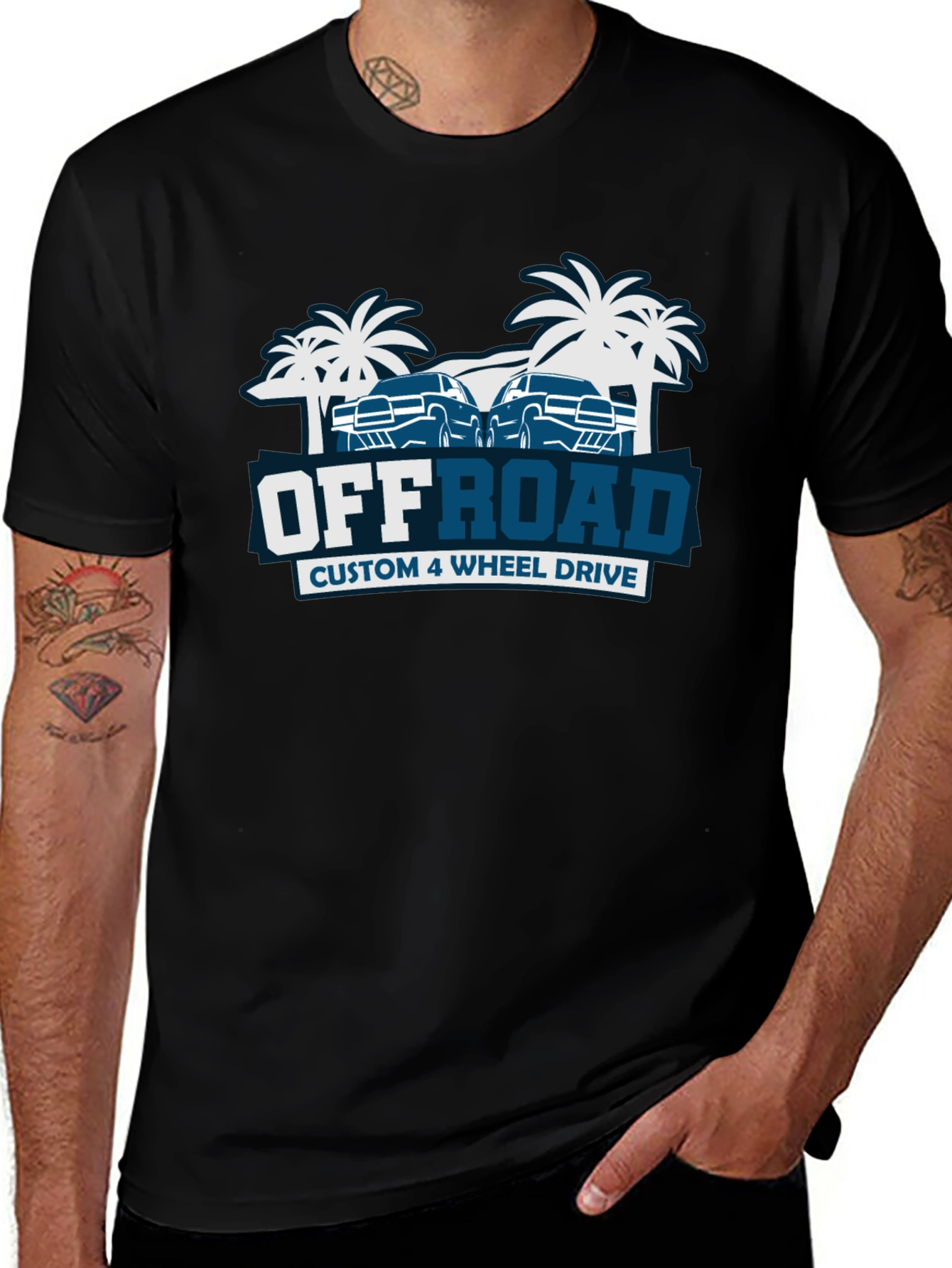 Variant 9 of Off Road Custom 4 Wheel Drive T-Shirt