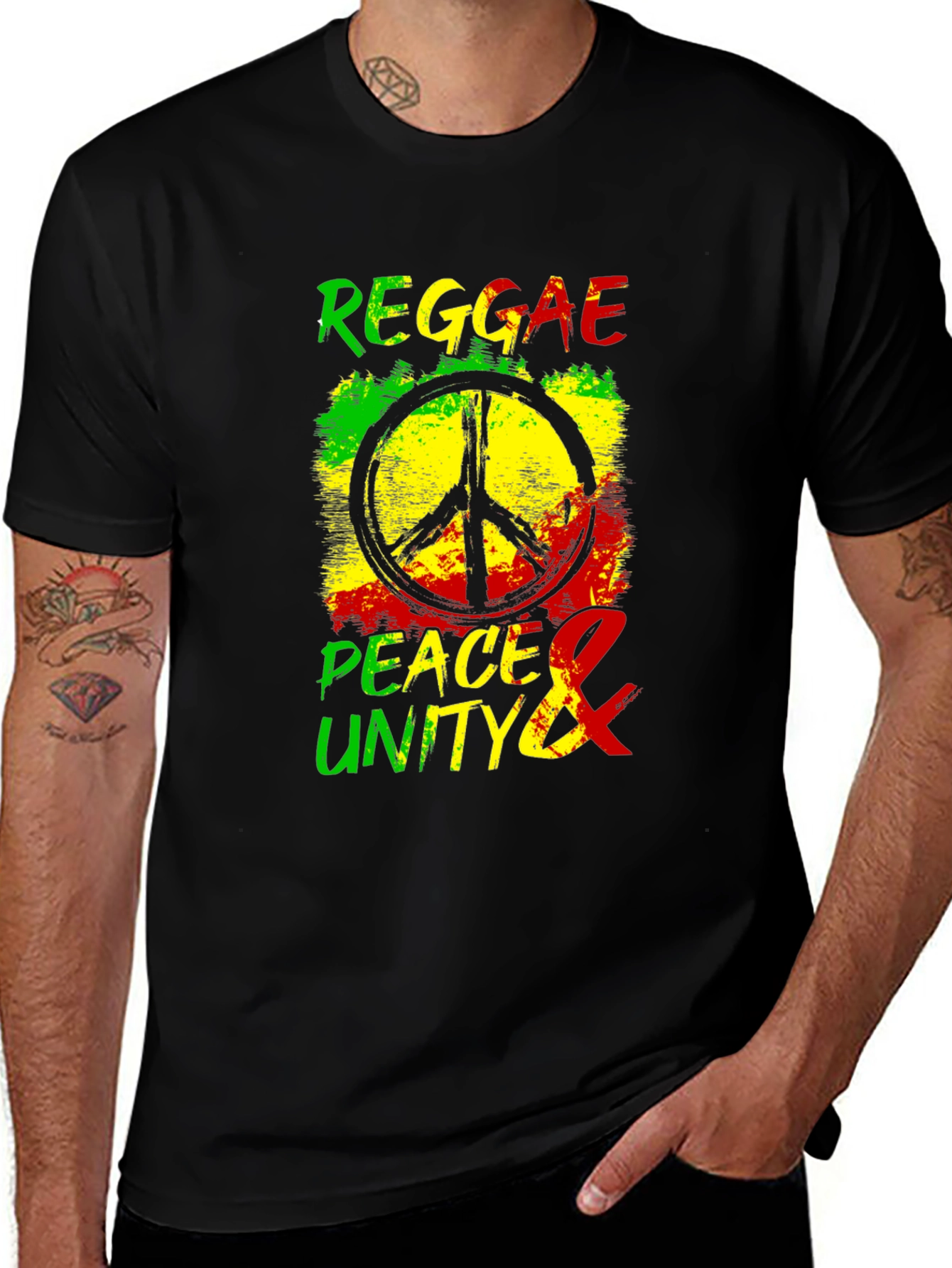 Variant 16 of Reggae Peace & Unity Graphic T-Shirt
