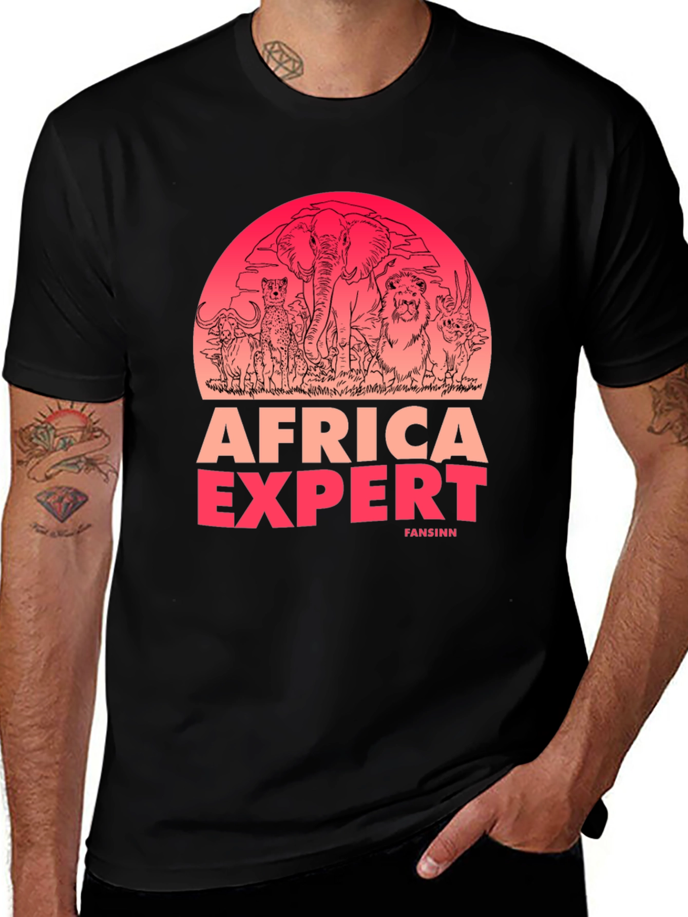 Africa Expert Graphic Tee - Safari Style