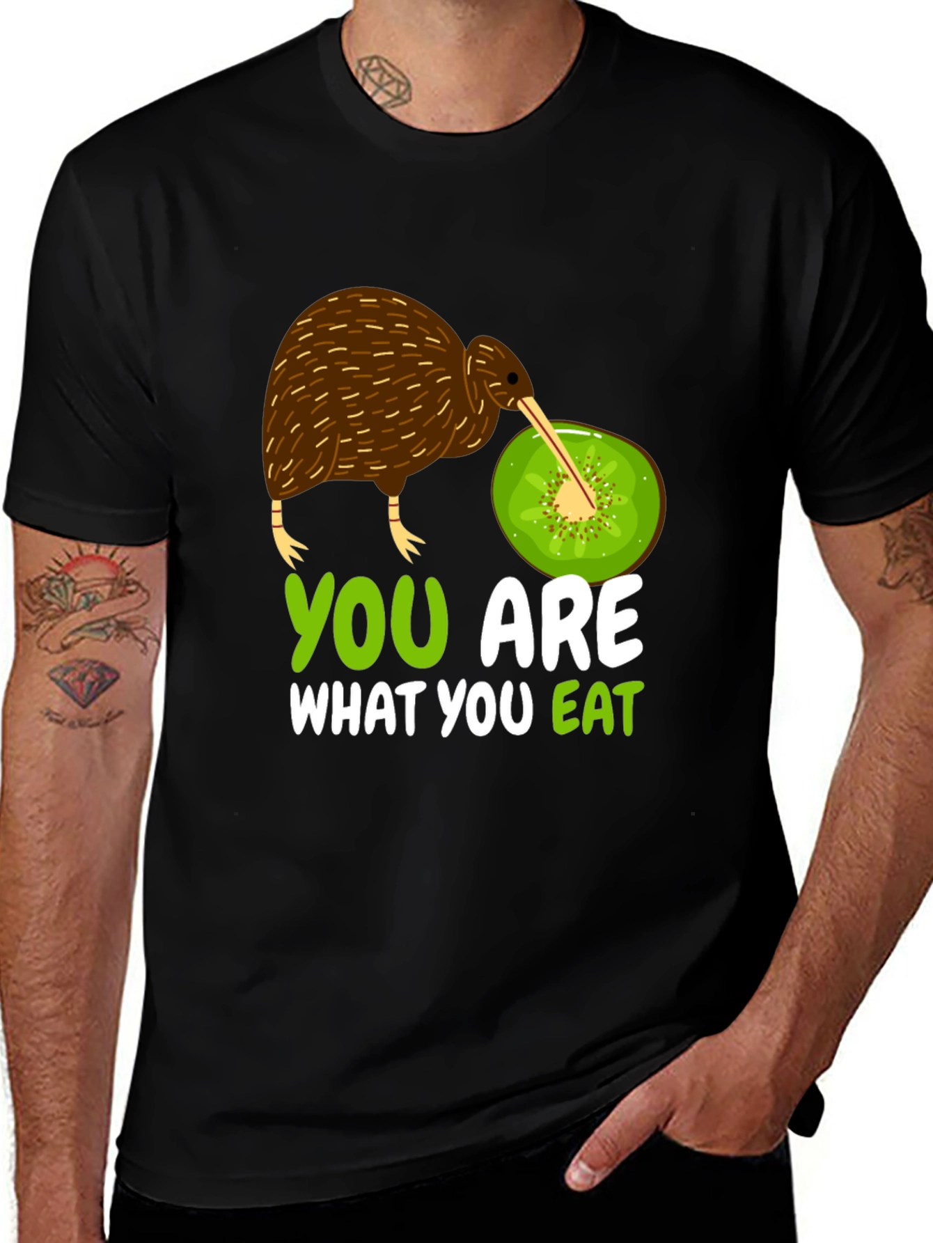 Variant 30 of Funny Kiwi Bird and Fruit T-Shirt