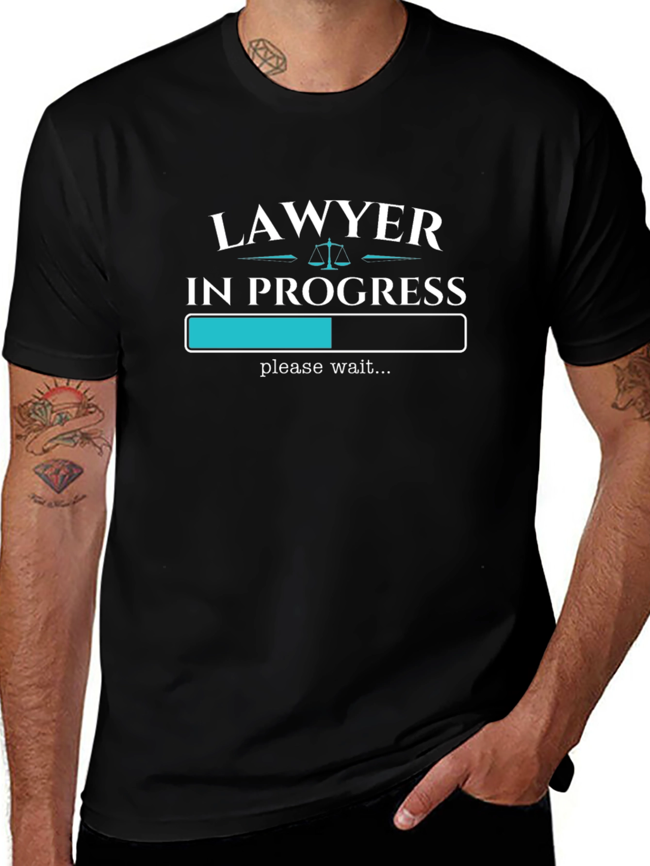 Variant 22 of Lawyer in Progress Loading Bar T-Shirt