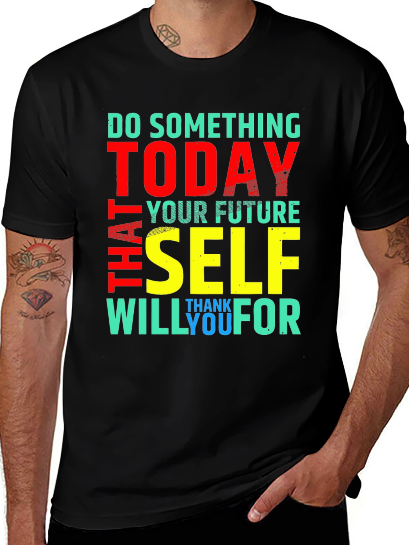 Variant 7 of Inspirational Graphic Tee - "Do Something Today"