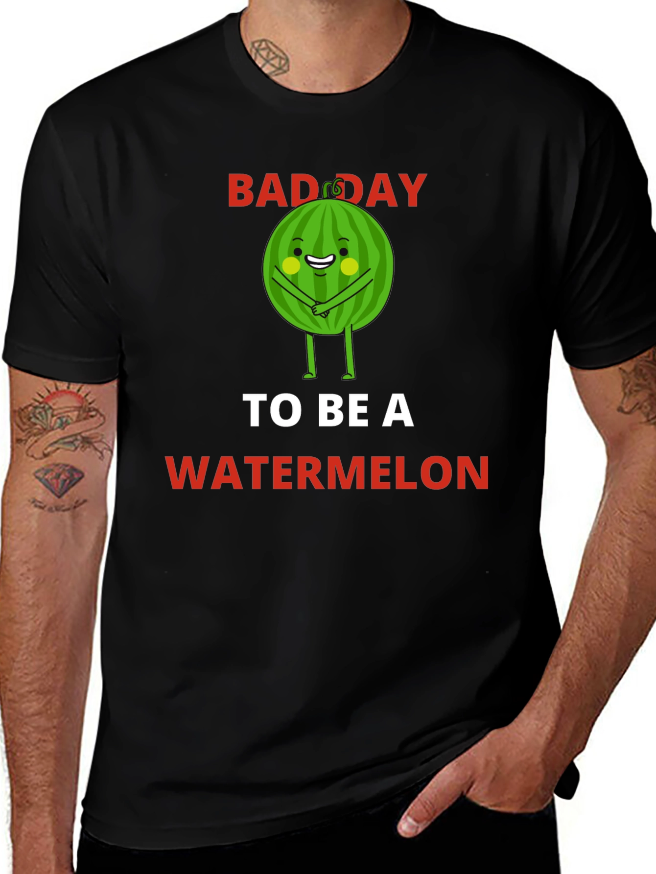 Variant 14 of Funny Bad Day To Be A Watermelon T-Shirt