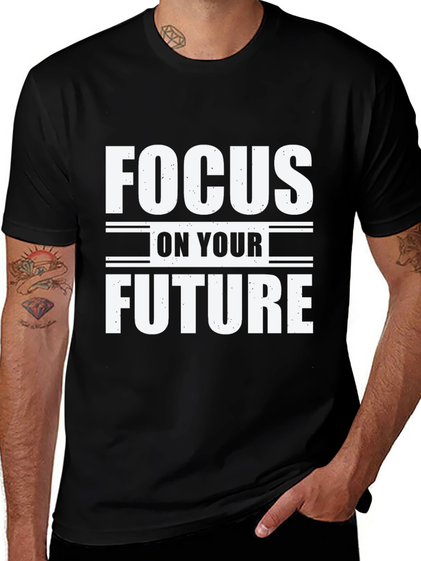 Variant 25 of Focus on Your Future Graphic T-Shirt - Motivational Tee