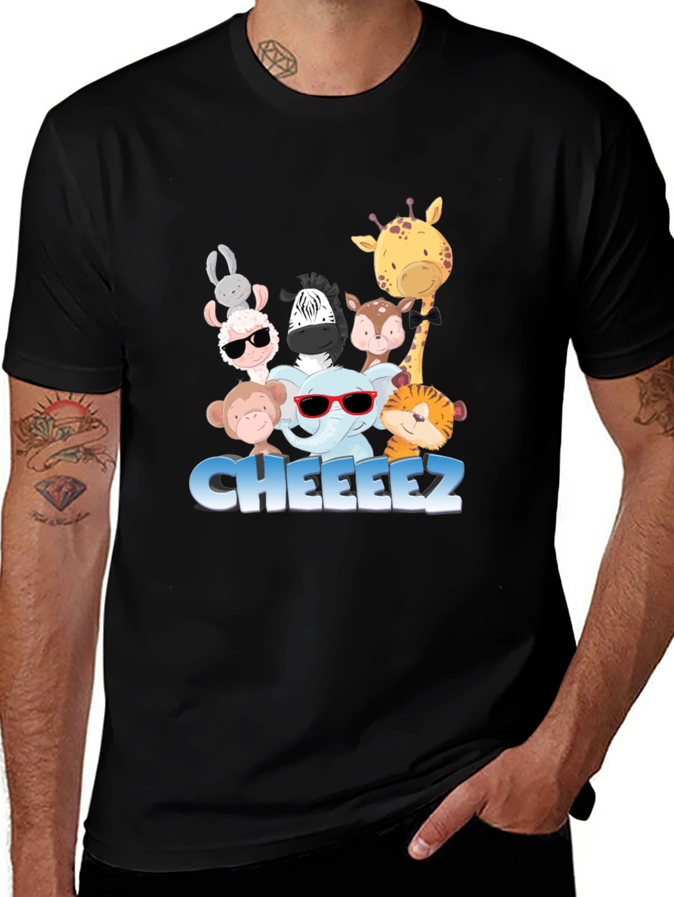 Variant 11 of Cheeeez Animal Cartoon Graphic T-Shirt