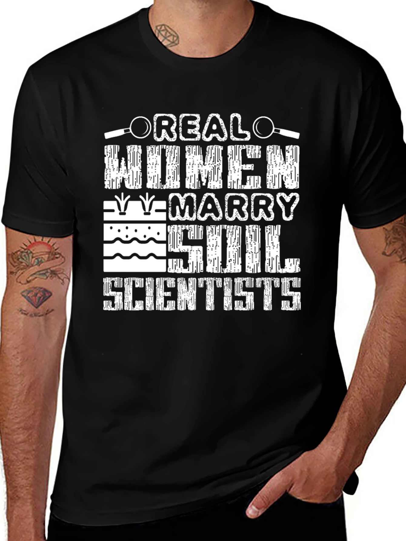 Black Real Women Marry Soil Scientists T-Shirt main image