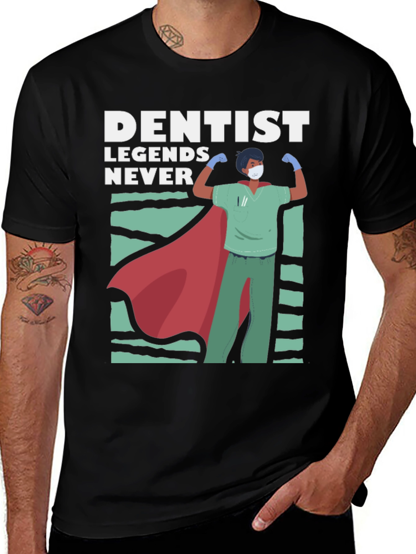 Variant 30 of Dentist Legend T-Shirt, Hero Dentist Tee