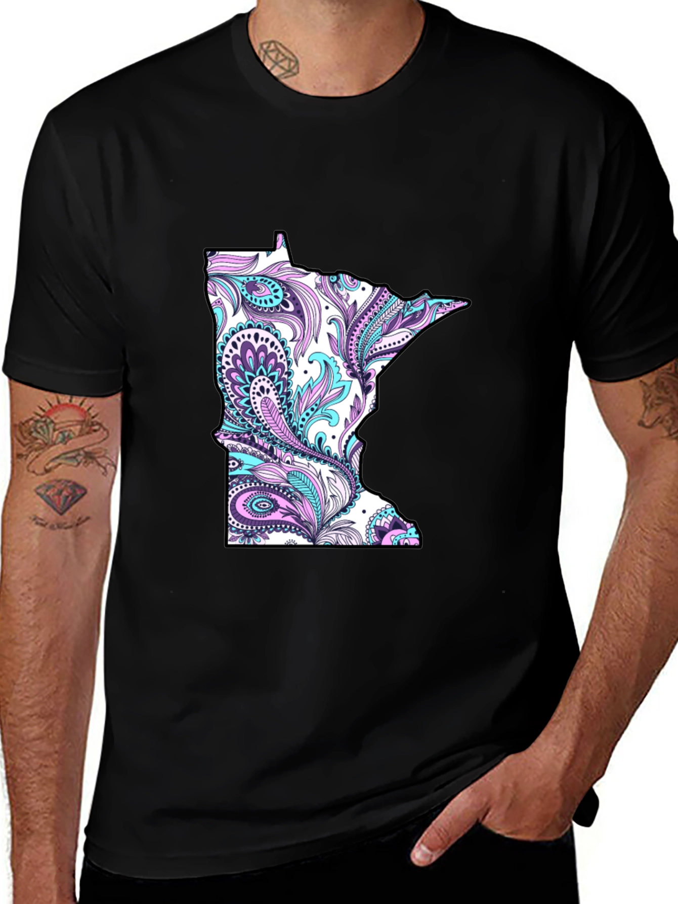 Minnesota Paisley T-Shirt - Unique State Pride